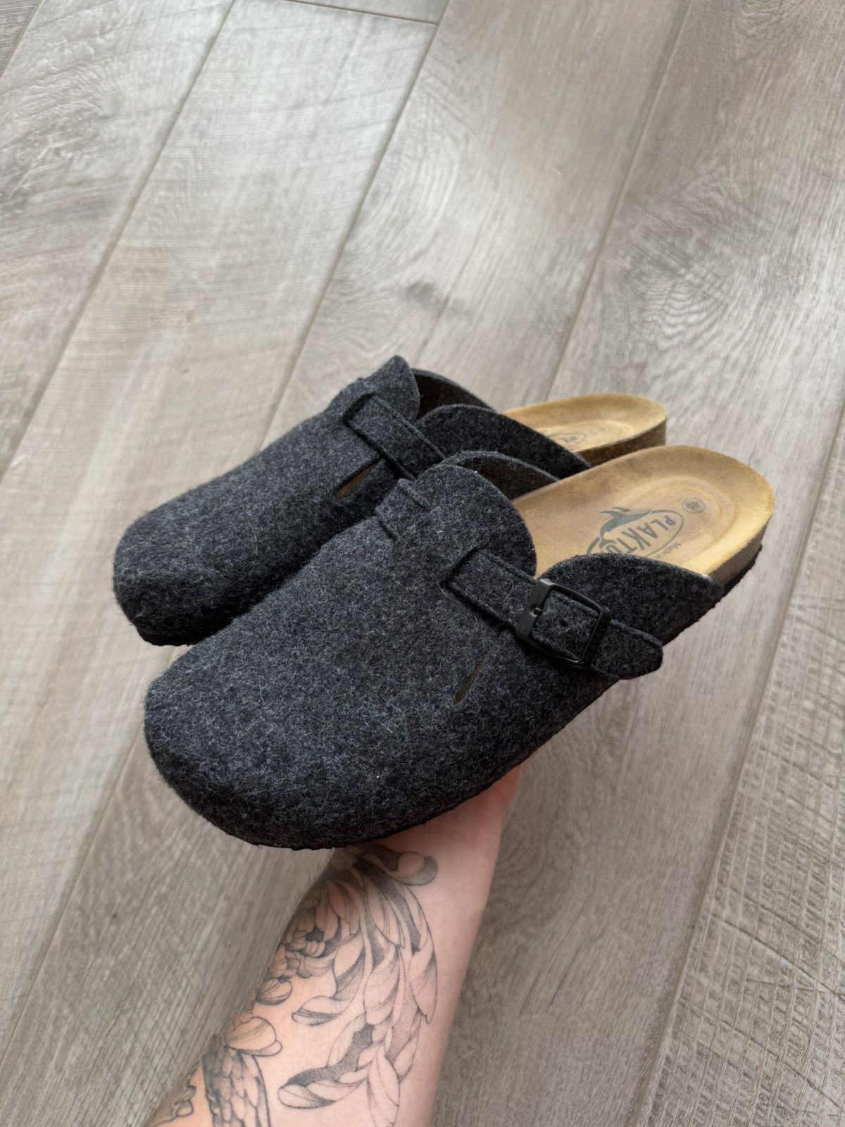 Vintage Plakton Wool Closed Slippers Made In Spain Size EU 45 Size US 11 / EU 44 - 1 Thumbnail