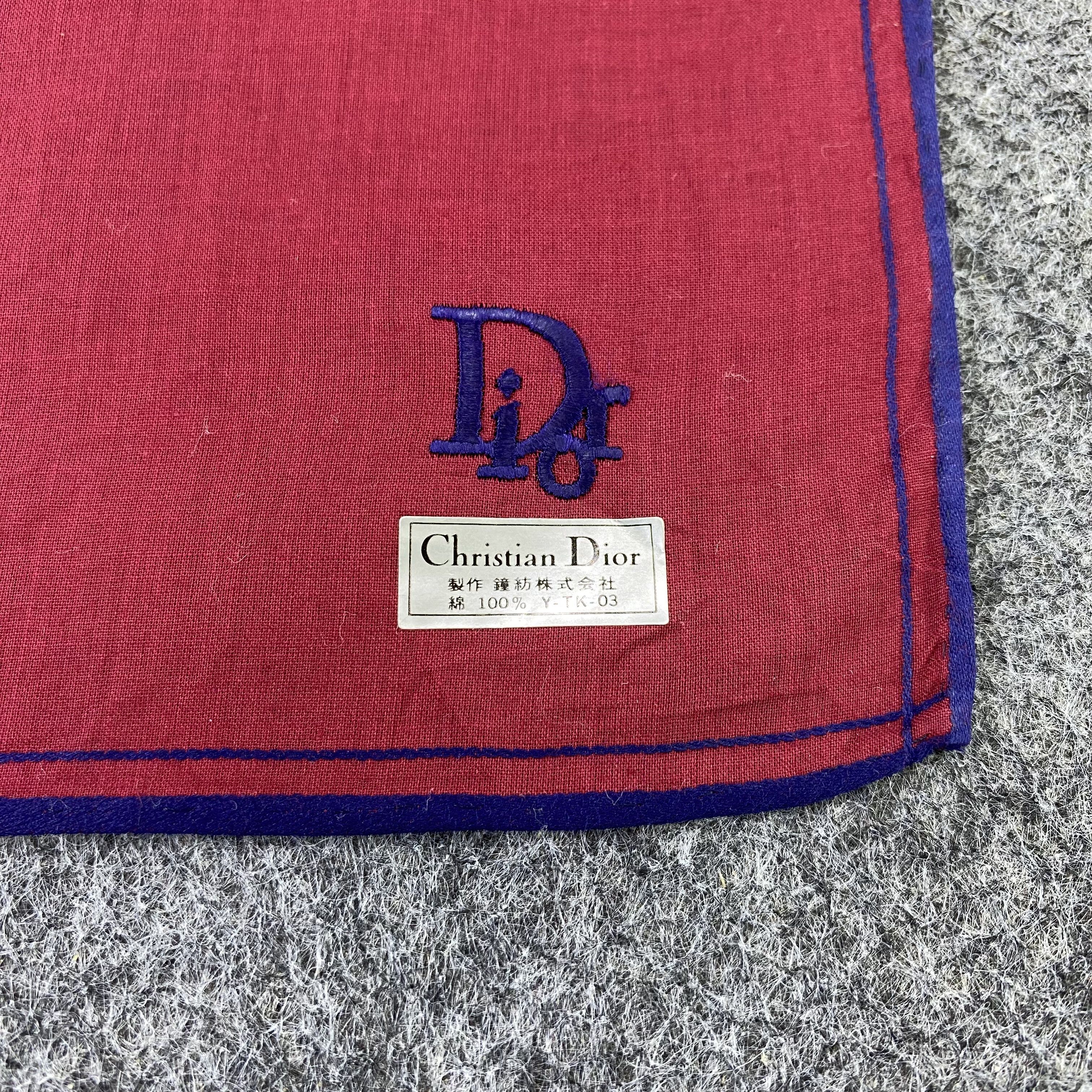 Designer Christian Dior Handkerchief / Bandana / Neckerchief-B752 Size ONE SIZE - 5 Thumbnail