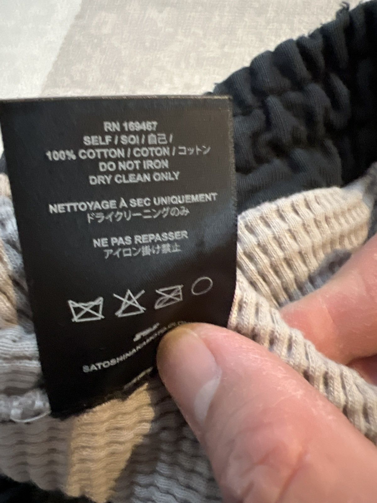 Satoshi Nakamoto Satoshi nakamoto holy ghost layered sweatpants washed black Size US 32 / EU 48 - 9 Thumbnail