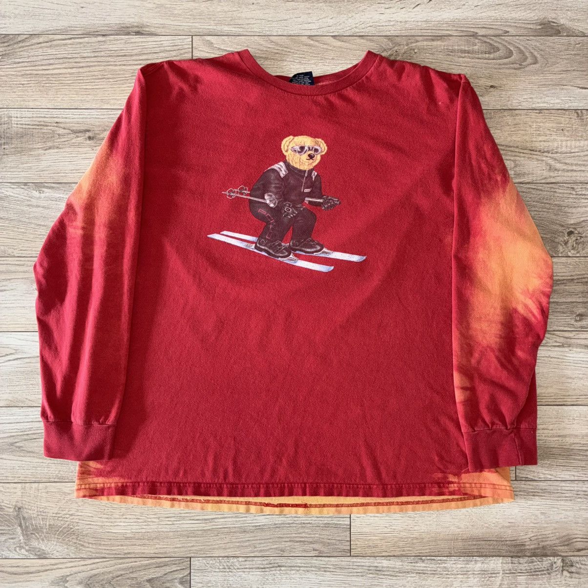 Polo Ralph Lauren Polo Ralph Lauren red long sleeve shirt skier bear graphic Size US XL / EU 56 / 4 - 1 Thumbnail