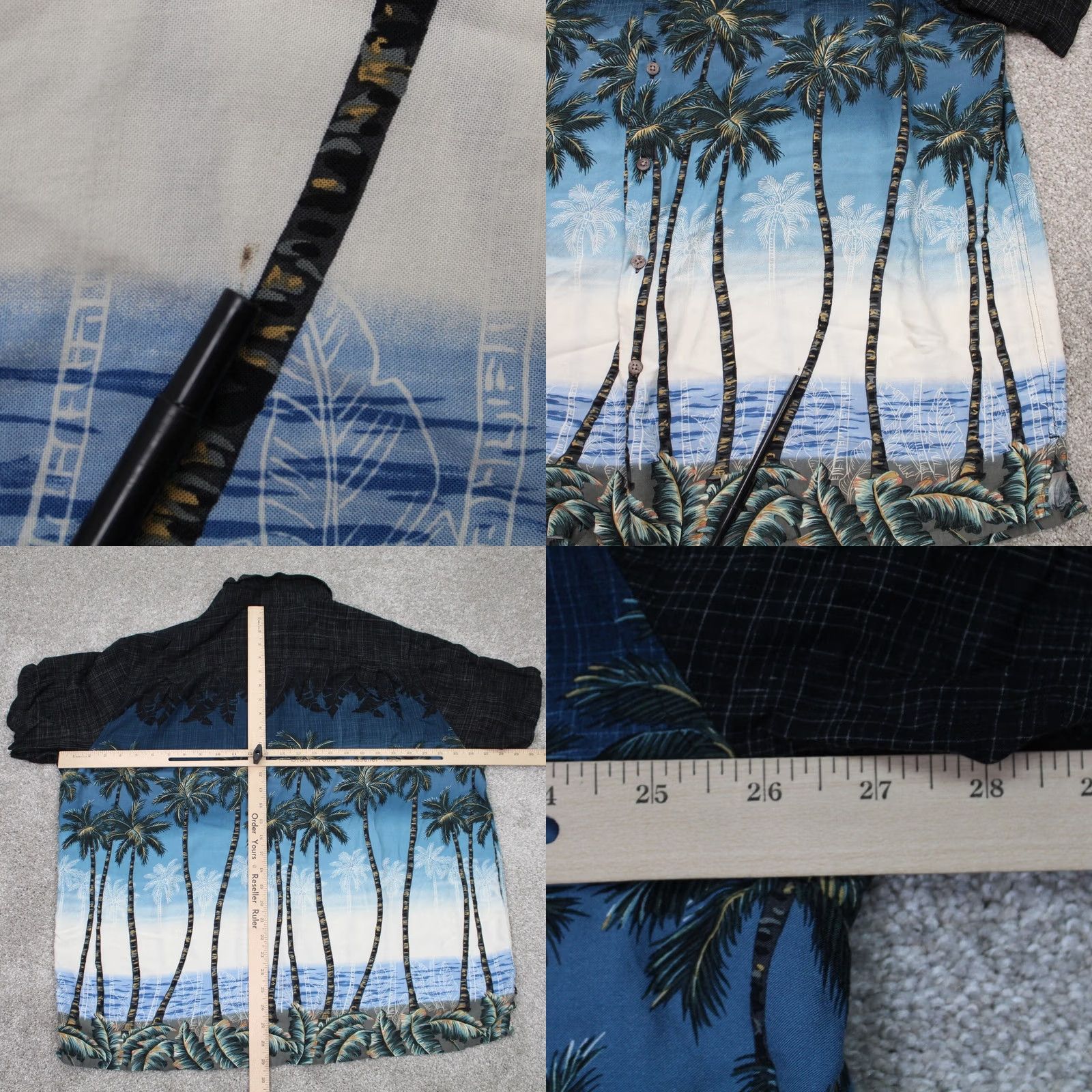Vintage Batik Bay Hawaiian Shirt Mens 2XL Black Short Sleeve Button-Up Rayon Floral Shirt Mens Size US XXL / EU 58 / 5 - 8 Thumbnail