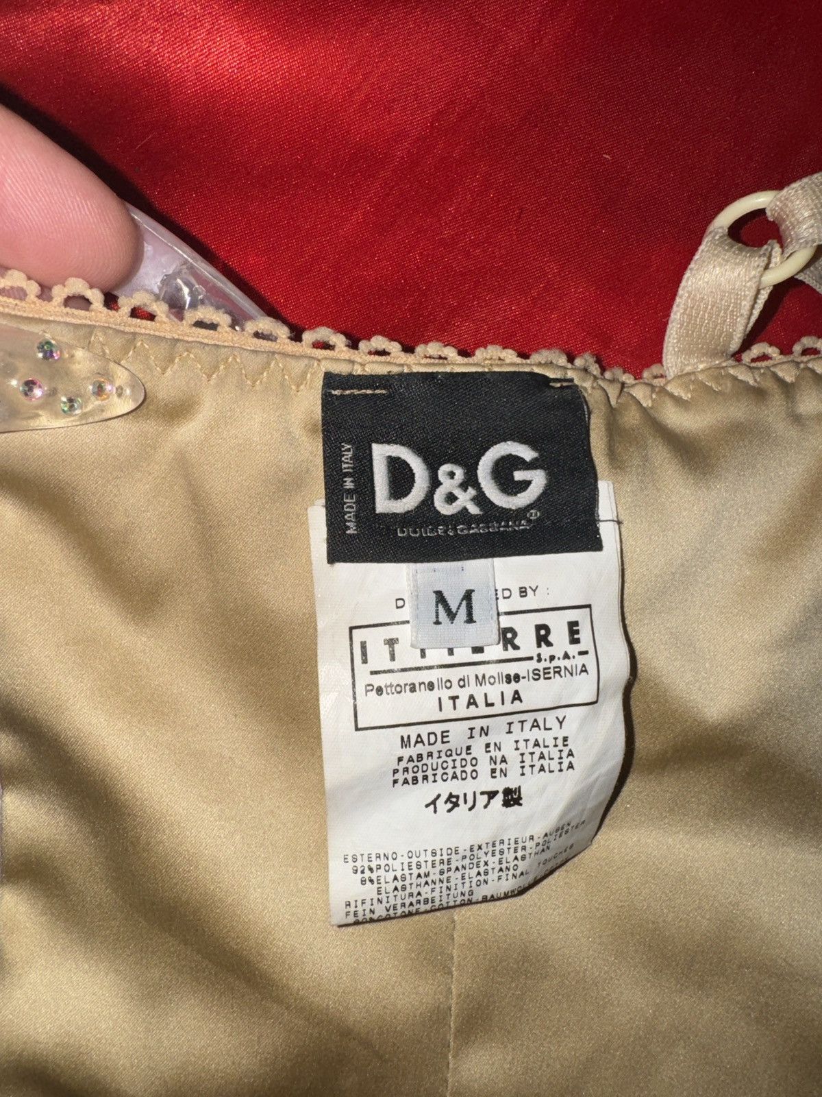 Dolce & Gabbana D&G BEIGE AND BLUE DENIM CORSET🩵 Size M / US 6-8 / IT 42-44 - 3 Thumbnail