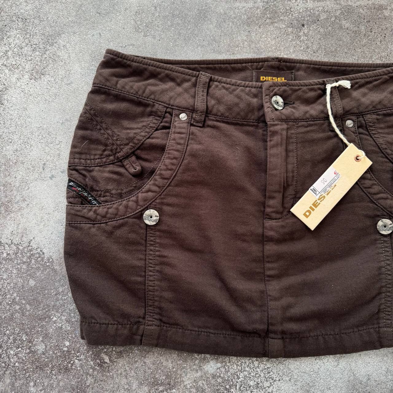 Diesel Diesel Vintage Mini Skirt Size 26" / US 2 / IT 38 - 2 Thumbnail