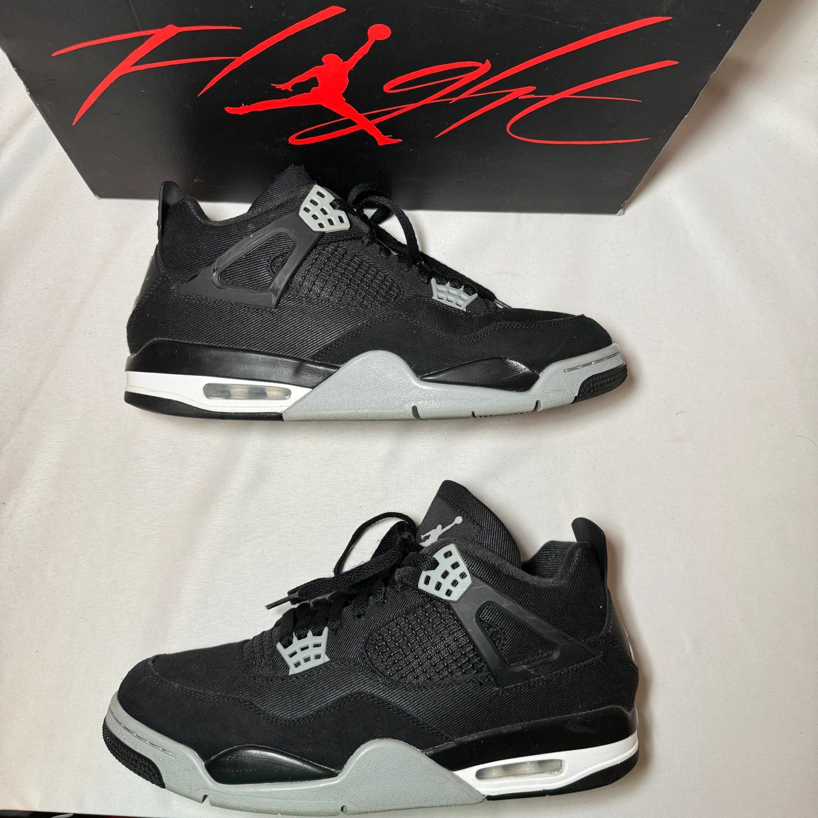 Jordan Brand × Nike Size 10.5 - Air Jordan 4 Retro SE Black Canvas Men's Shoes Size US 10.5 / EU 43-44 - 2 Thumbnail