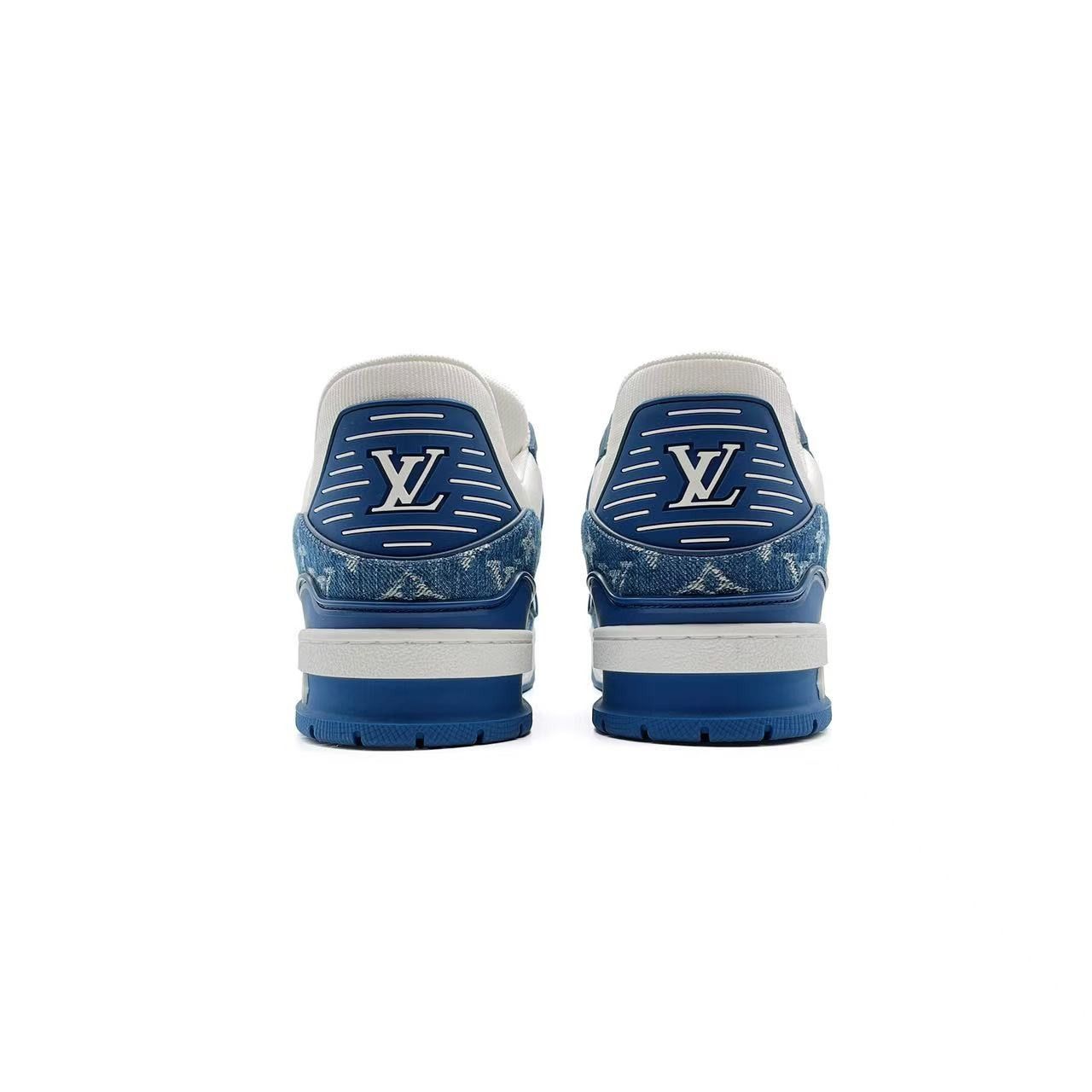 Louis Vuitton Louis Vuitton Denim Monogram Trainer Sneakers Size US 6.5 / IT 36.5 - 4 Thumbnail