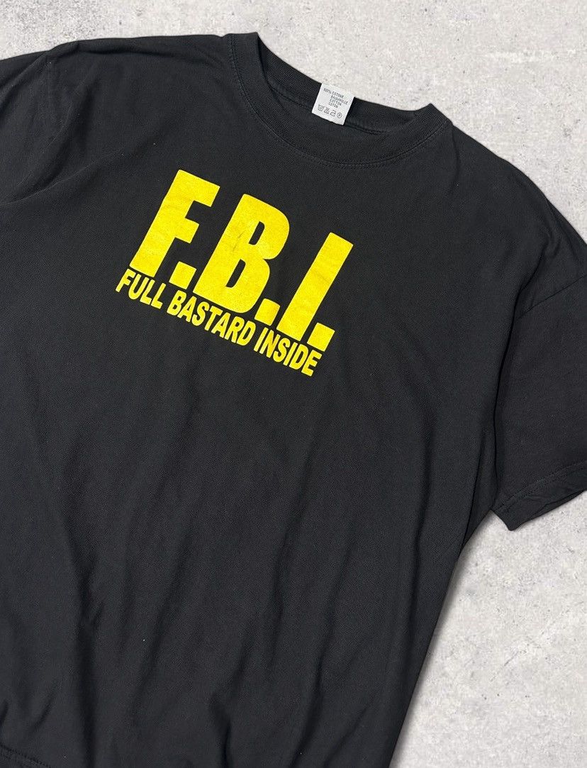 Vintage Vintage FBI tshirt balenciaga style Size US M / EU 48-50 / 2 - 2 Thumbnail