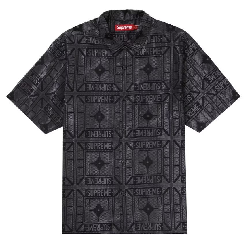 Supreme Supreme Tray Jacquard S/S Shirt Size US L / EU 52-54 / 3 - 1 Thumbnail