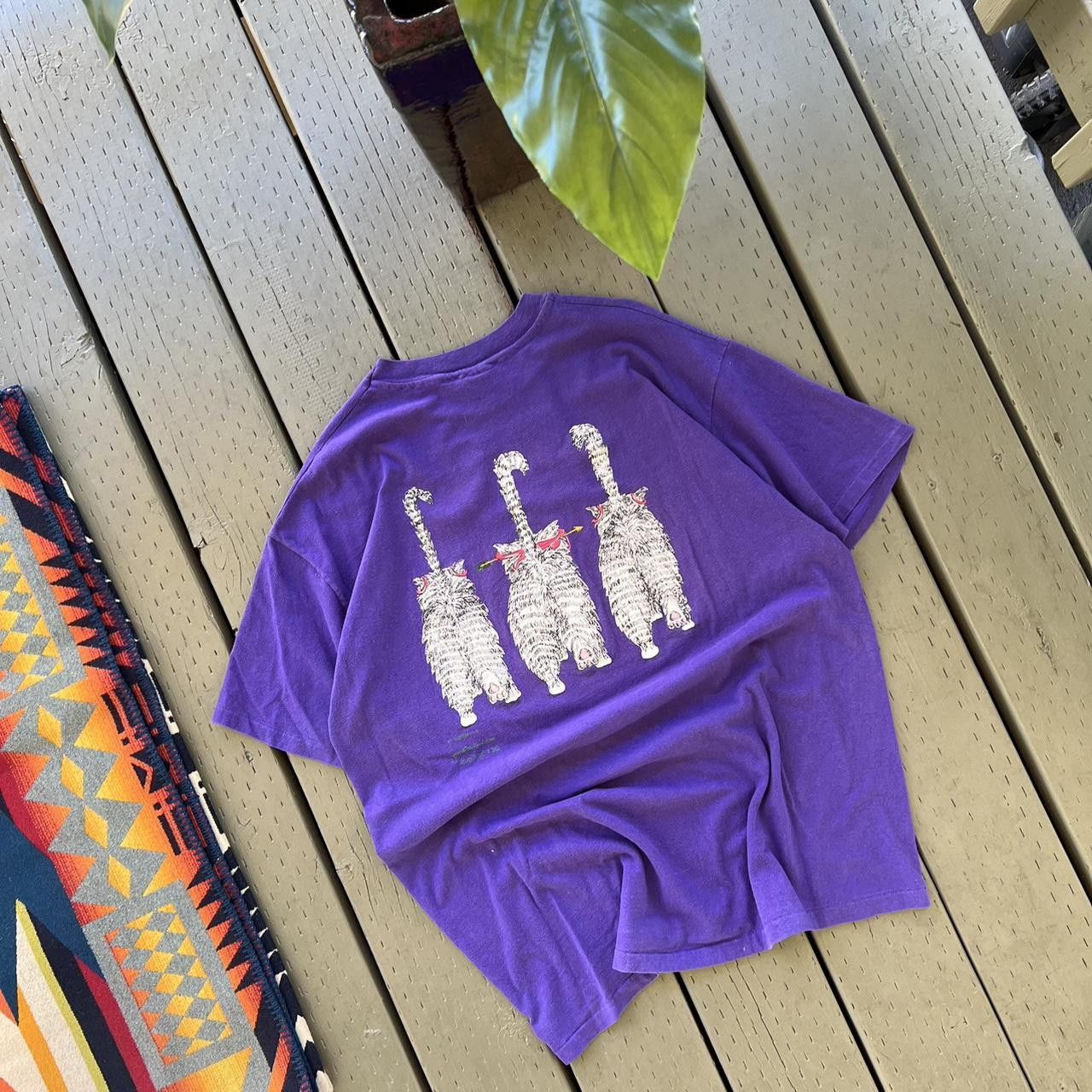 Hanes × Vintage Cat T Shirt Xl Size US XL / EU 56 / 4 - 4 Thumbnail