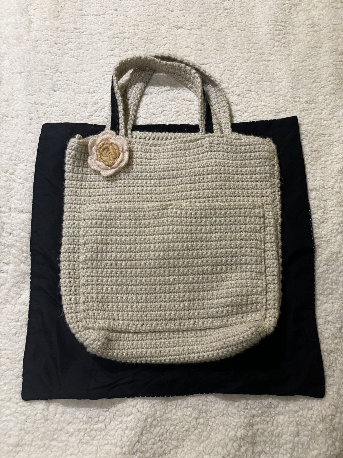 Other Cream colored crochet bag1919 Size ONE SIZE - 1 Thumbnail