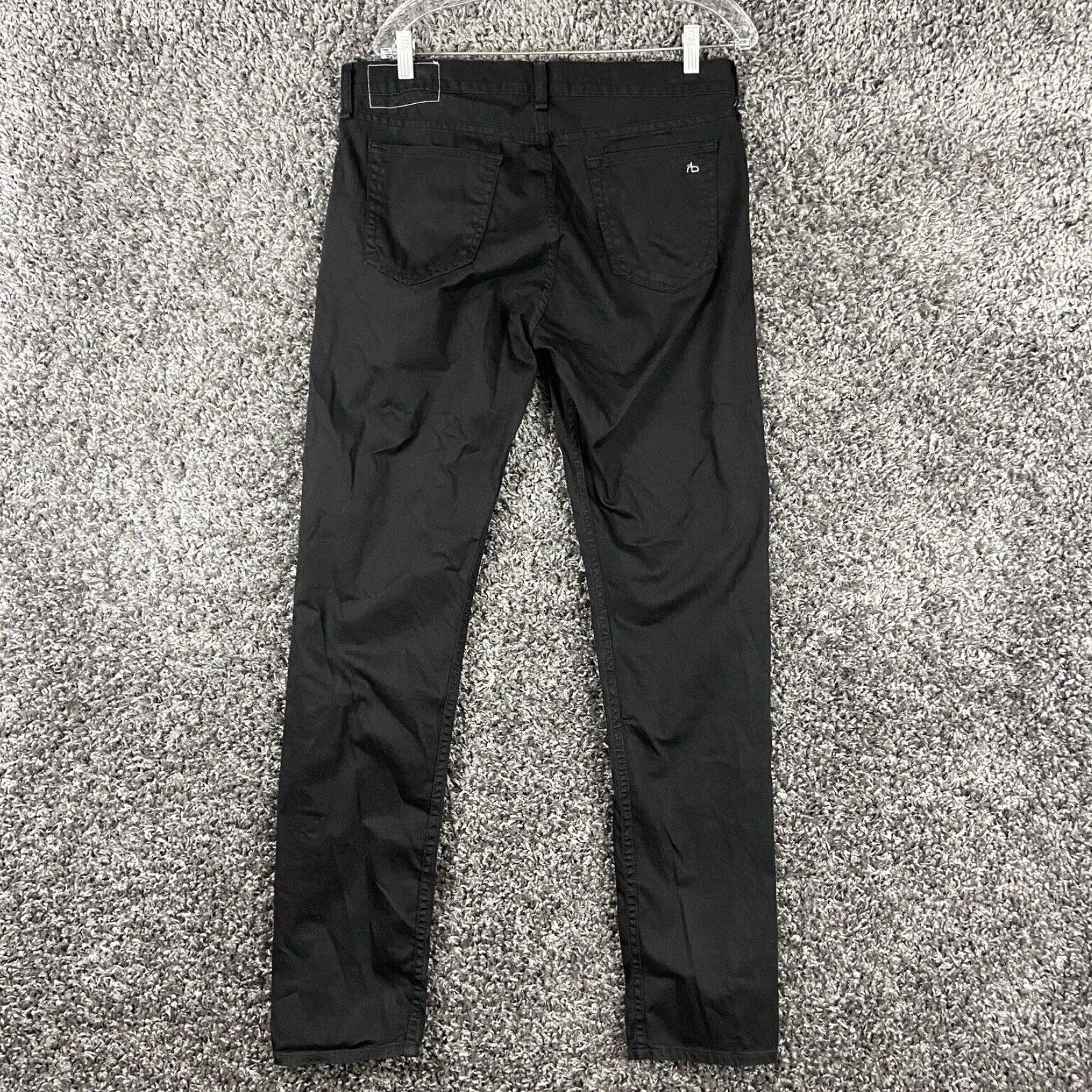 Rag & Bone Rag & Bone Slim Fit Women's Black Jeans Size 33 Size 24" / US 00 / IT 34 - 7 Thumbnail