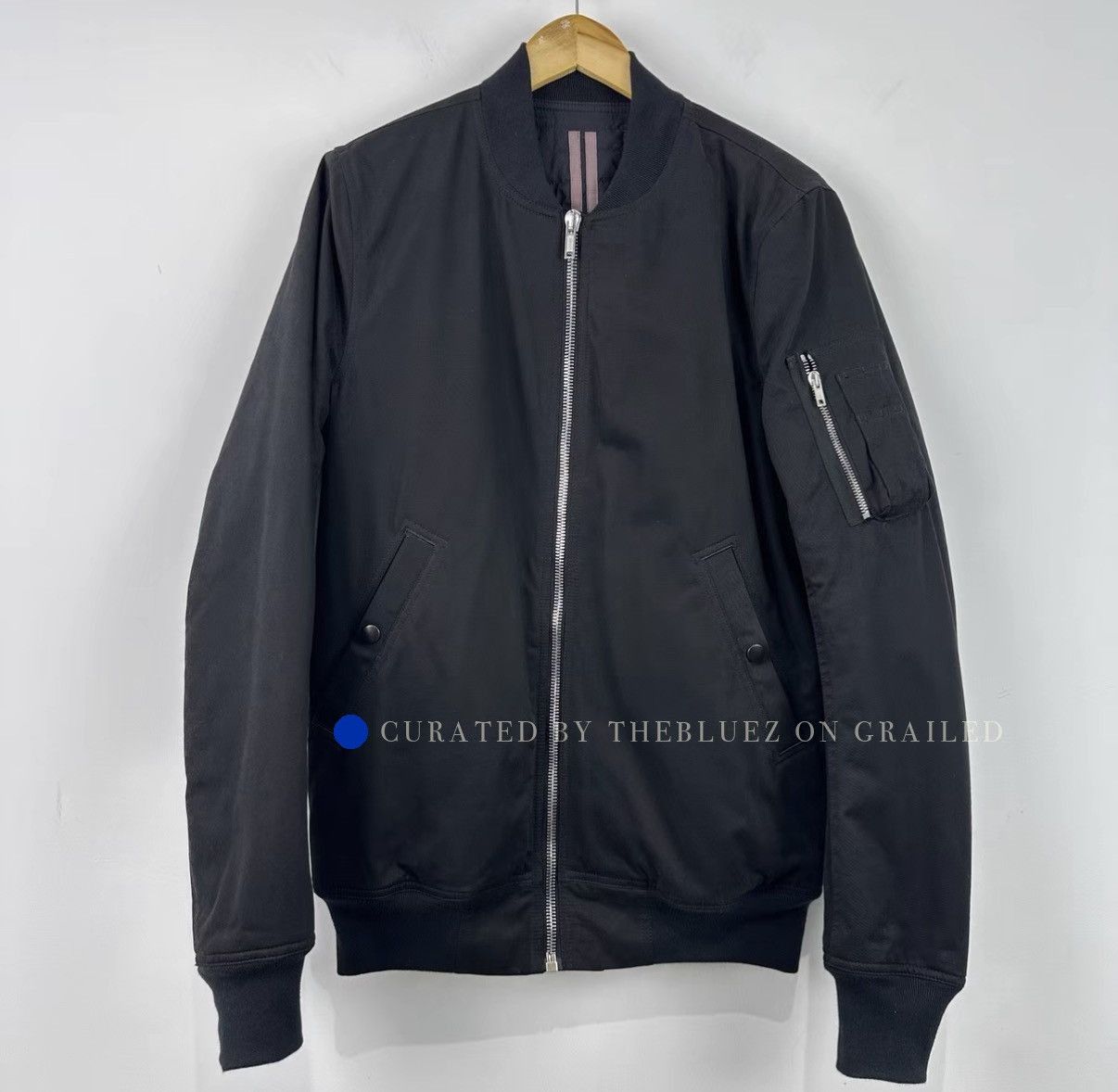 Rick Owens Black Padded Bomber Jacket Size US M / EU 48-50 / 2 - 1 Thumbnail