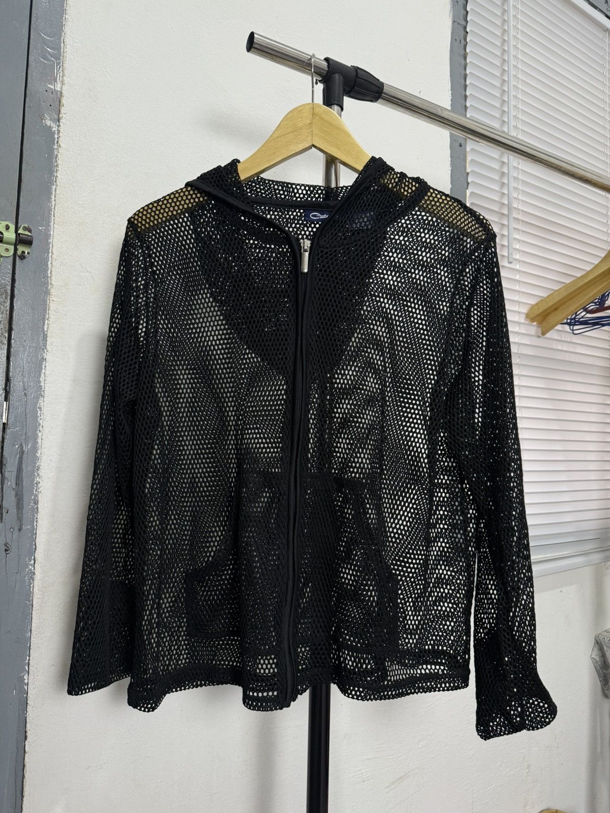 Catalina y2k punk style mesh hoodie