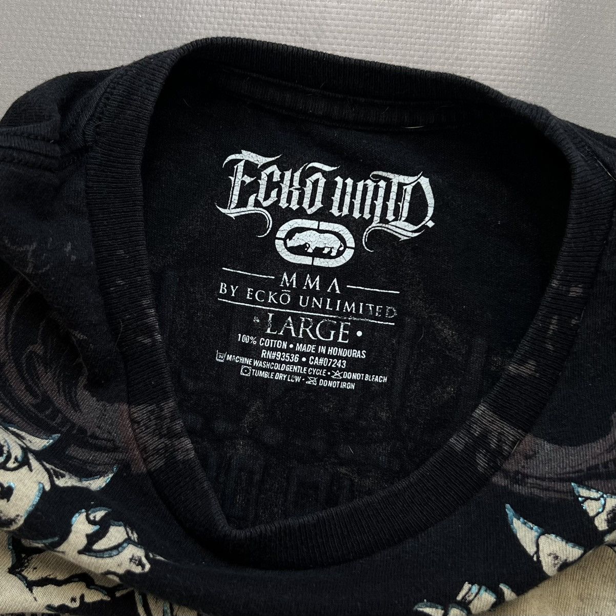 Affliction × Ecko Unltd. × Vintage Ecko Unltd x MMA Cyber Reversed Logo T Shirt Size L Size US L / EU 52-54 / 3 - 12 Thumbnail