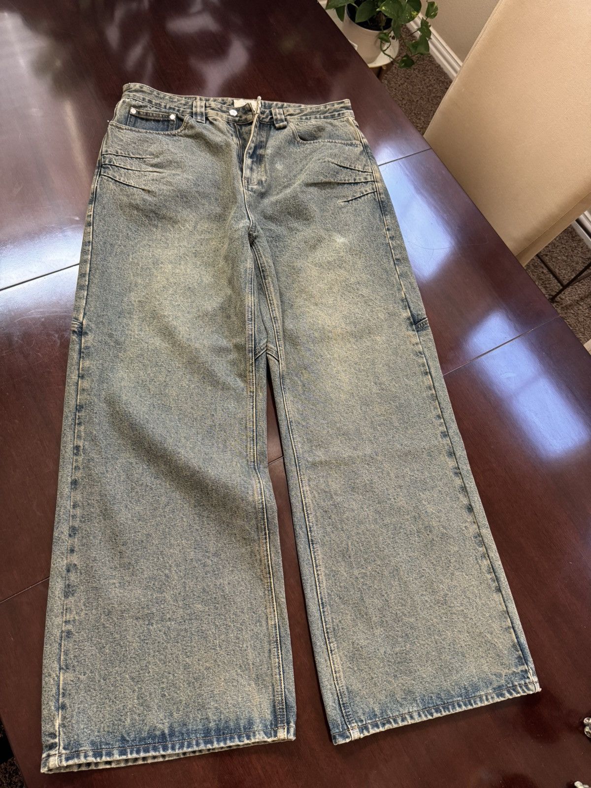 Trendtvision Green Yellow Denim