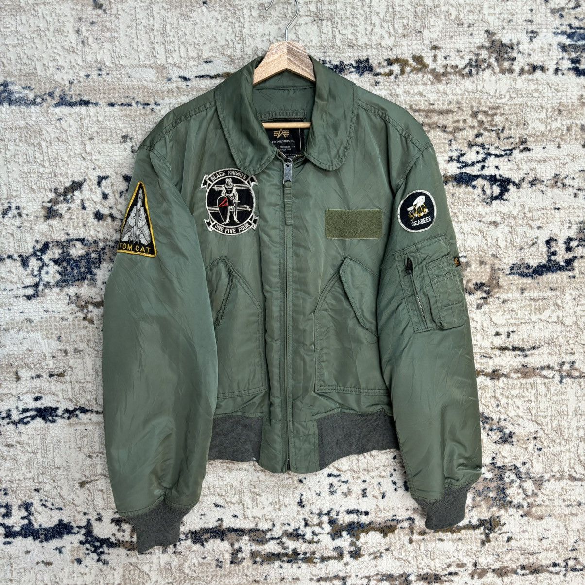 Alpha Industries × Vintage VINTAGE ALPHA INDUSTRIES BOMBER JACKET MADE IN USA Size US L / EU 52-54 / 3 - 1 Thumbnail