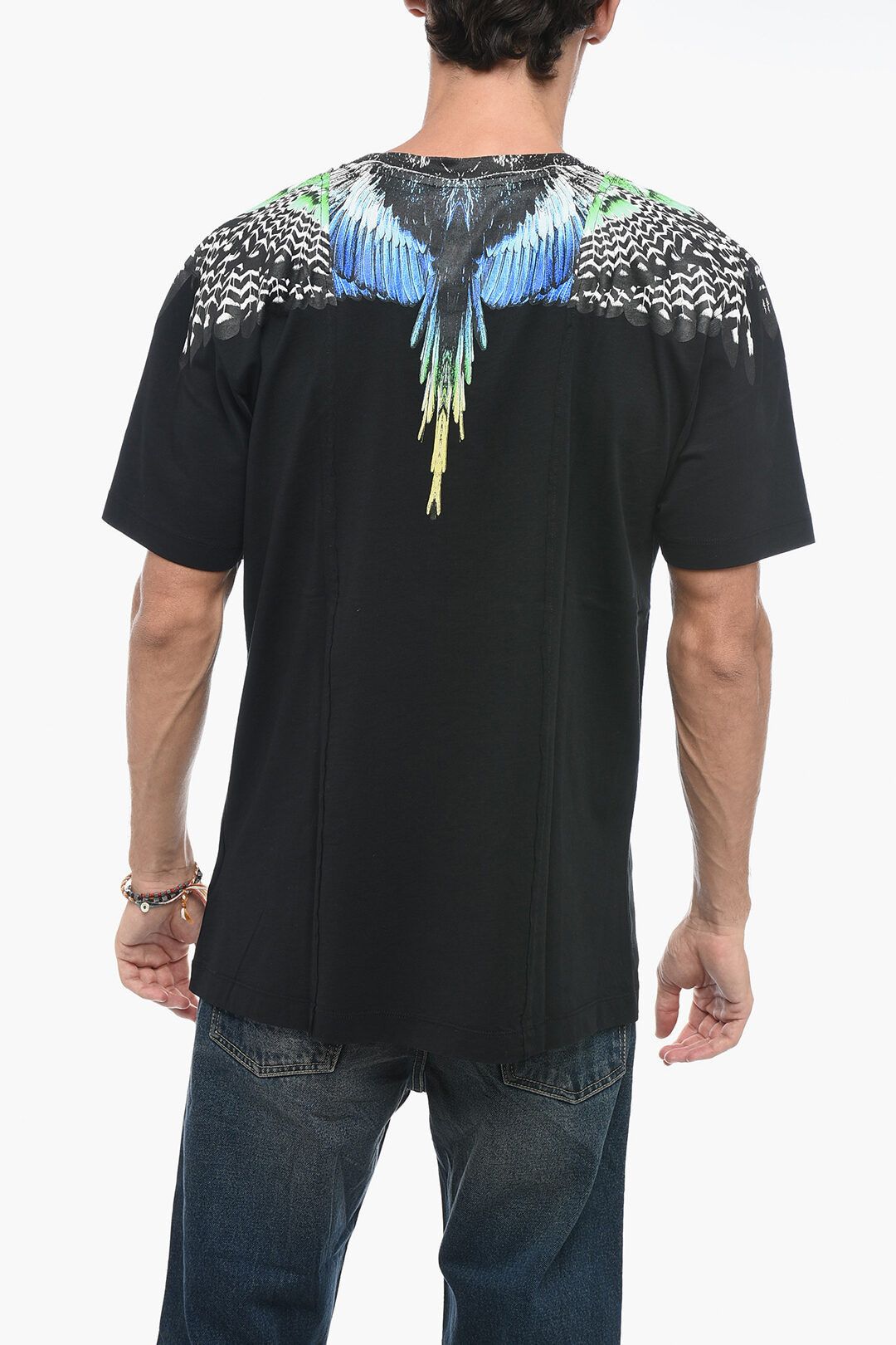 Marcelo Burlon og1mm0824 Crewneck T-Shirt in Black Size US S / EU 44-46 / 1 - 2 Thumbnail