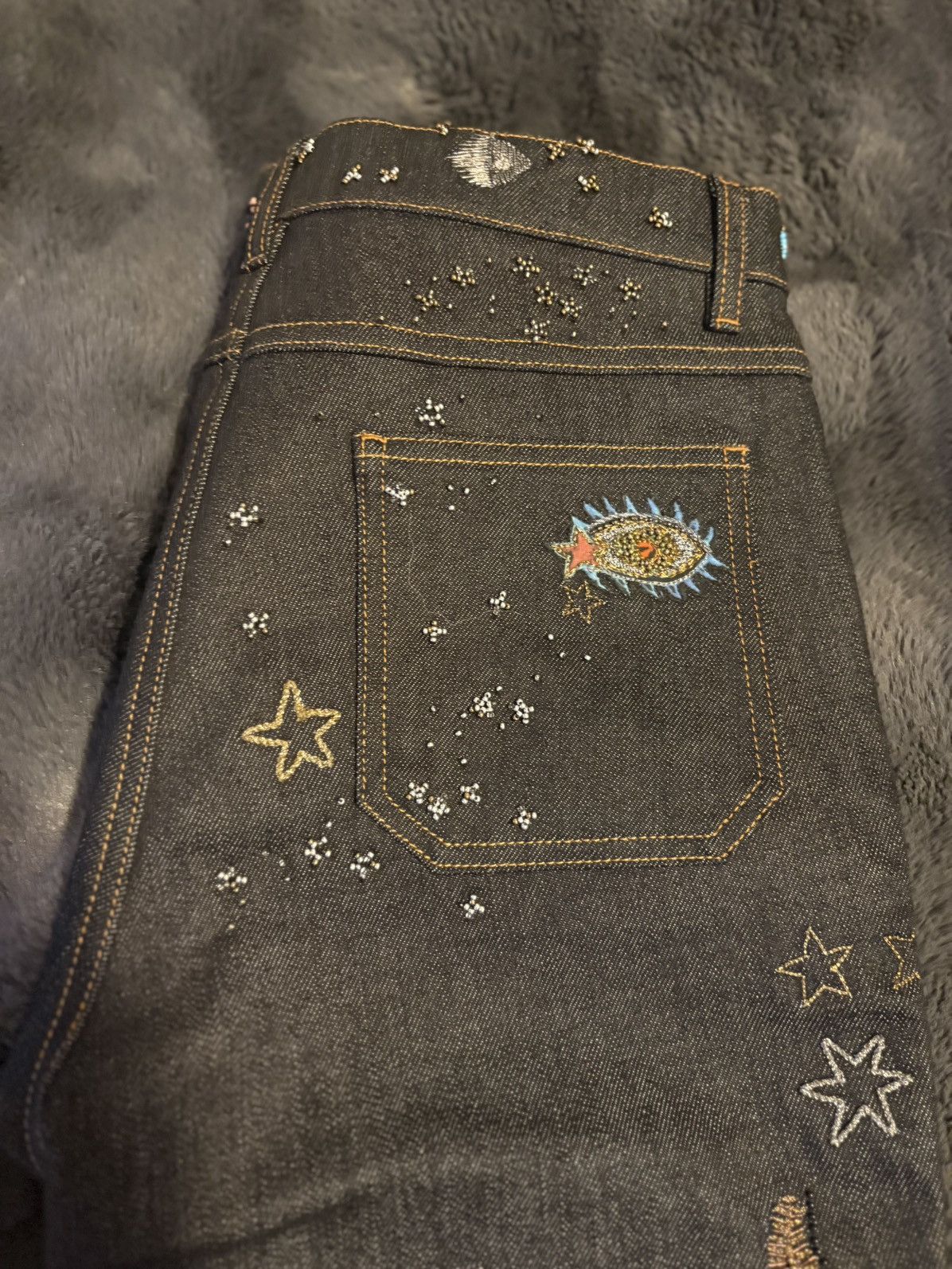 Valentino Valentino bootcut jeans with celestial-themed embroidery Size 25" / US 0 / IT 36 - 8 Thumbnail