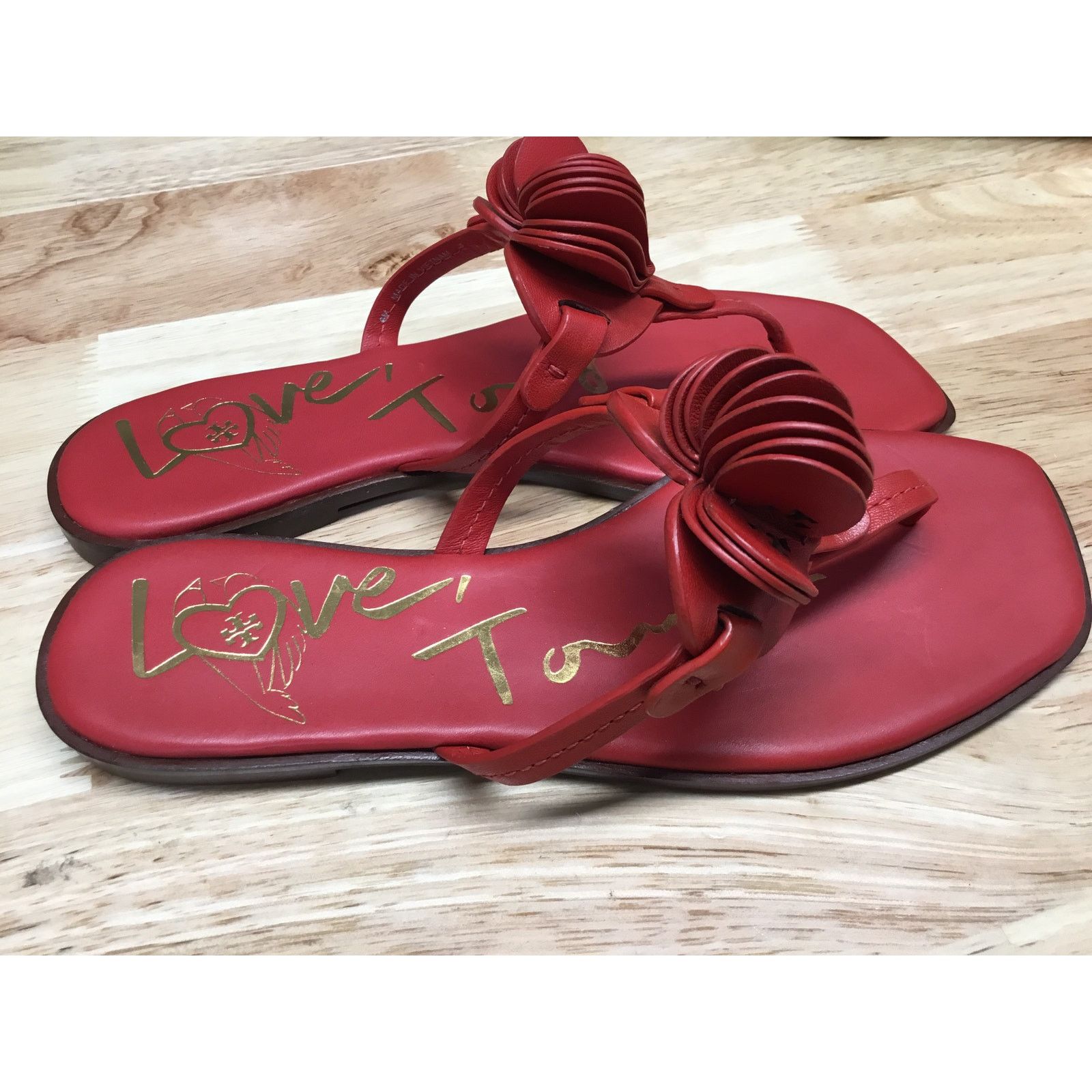 Tory Burch Tory Burch Love Thong Sandals Women's US 6M Red Flip Flops Size US 6 / IT 36 - 2 Thumbnail
