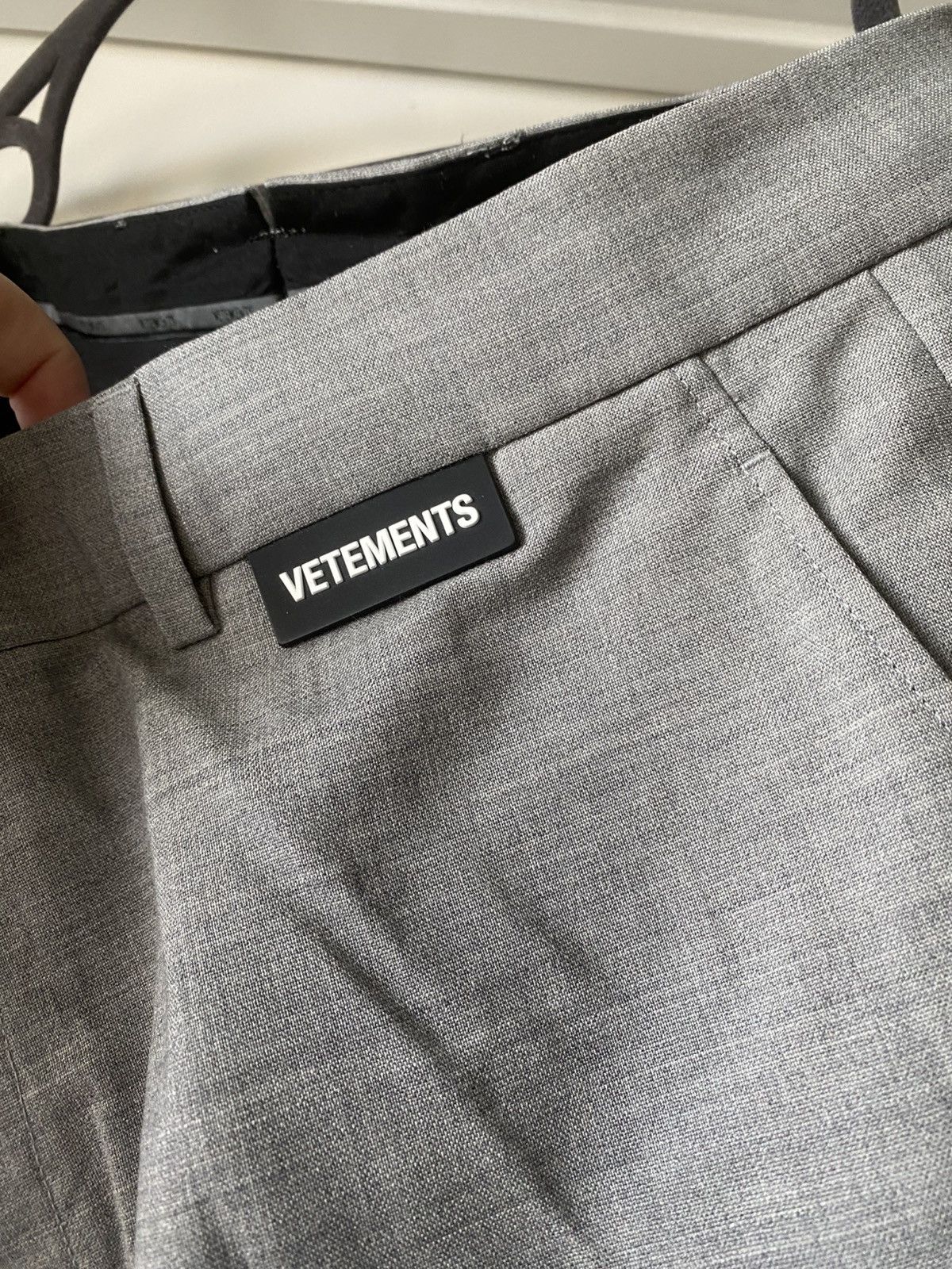 Vetements Vetements Grey Tailored Shorts Size US 32 / EU 48 - 2 Thumbnail