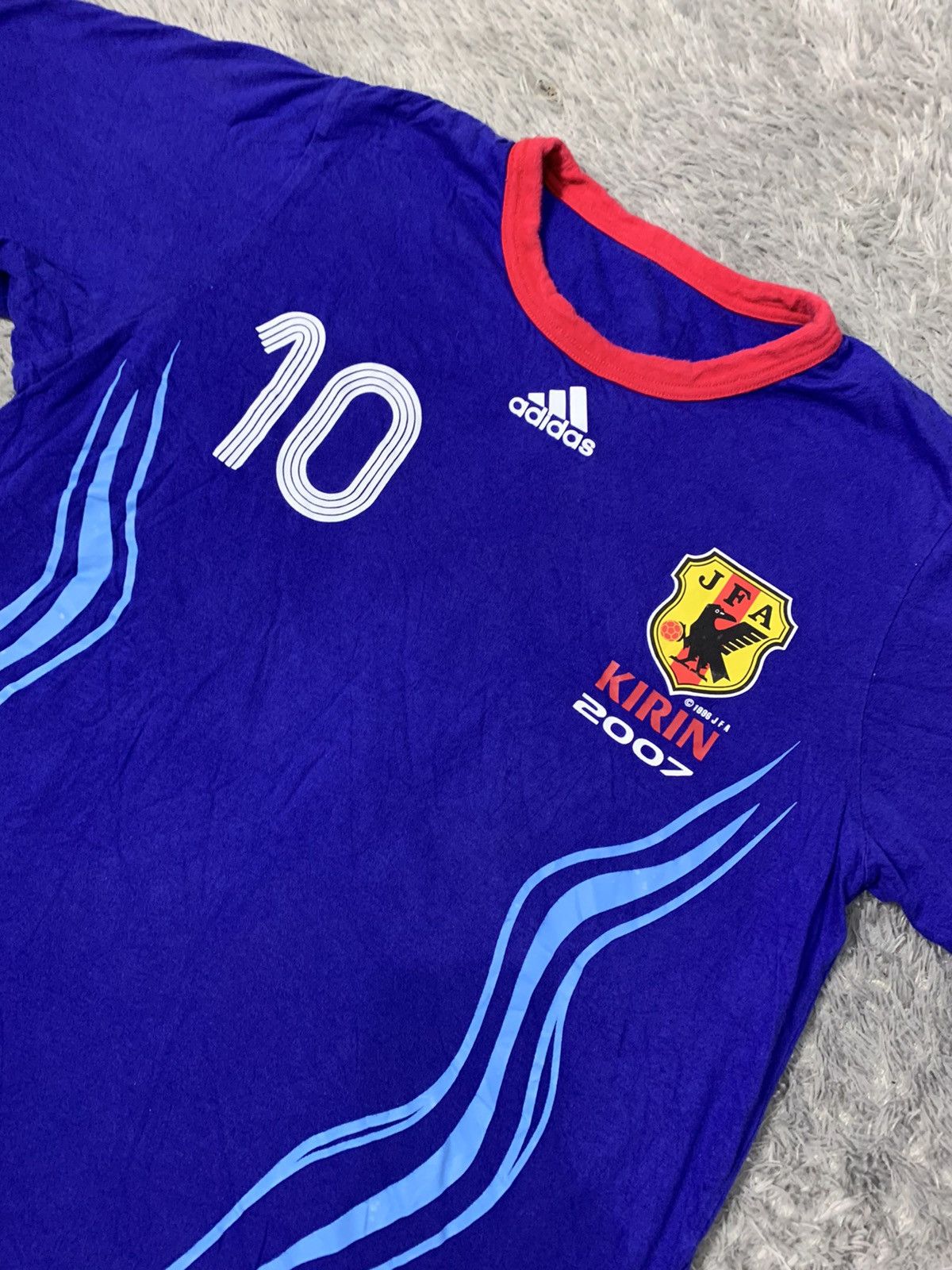 Adidas Vintage Adidas Japan Football Reversible Shirt A398 Size US L / EU 52-54 / 3 - 1 Thumbnail