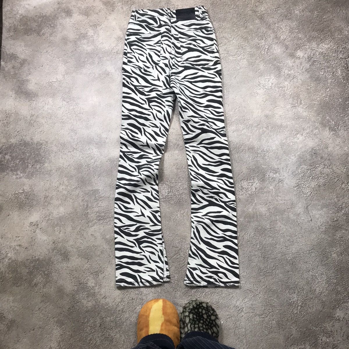 Vintage Vintage Y2K Zebra Stripe Baggy Pants Streetwear Faded 25 Size 25" / US 0 / IT 36 - 3 Thumbnail