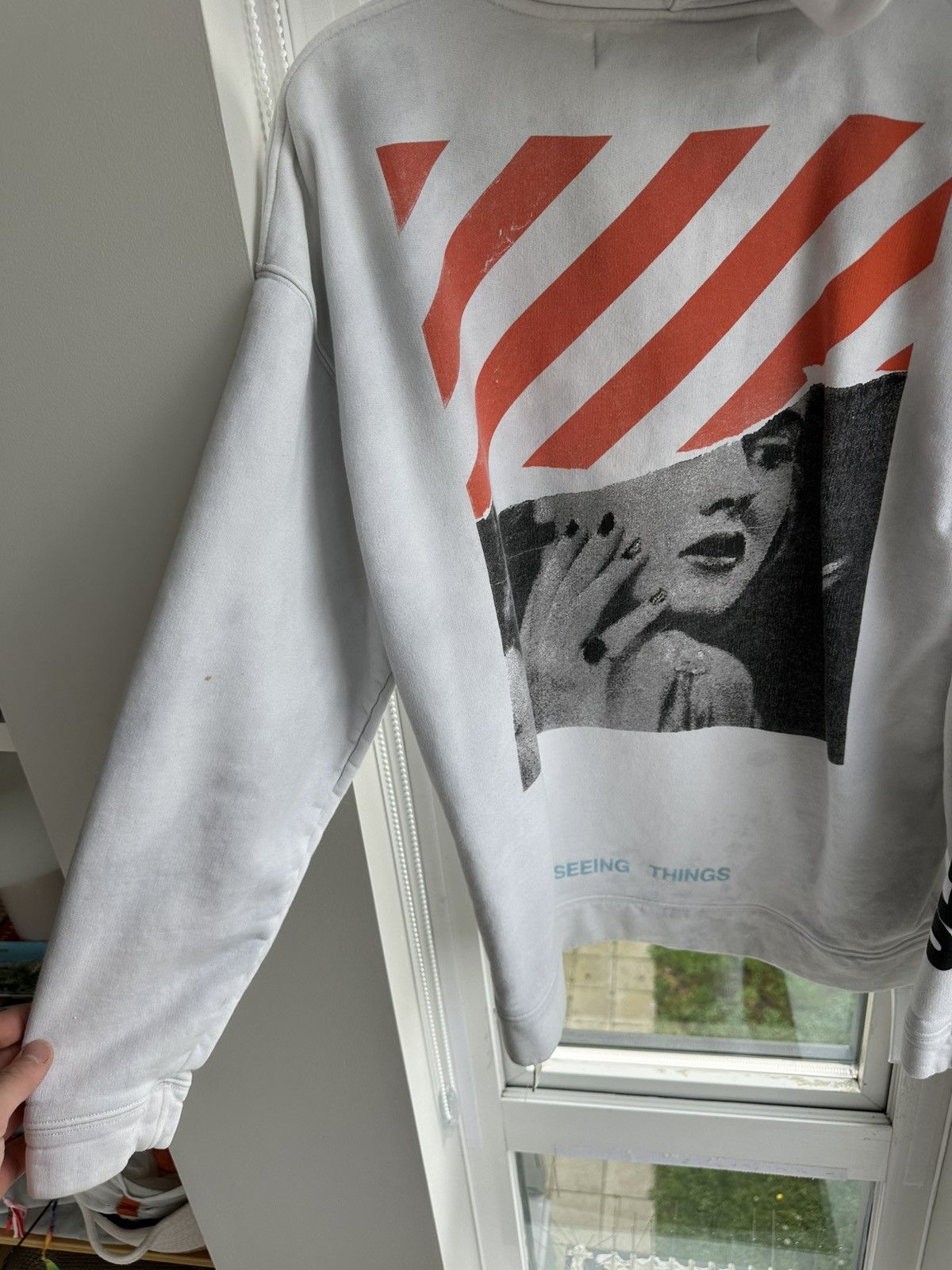 Off-White Off - White “Seeing Things” Oversized Hoodie Size US S / EU 44-46 / 1 - 3 Thumbnail