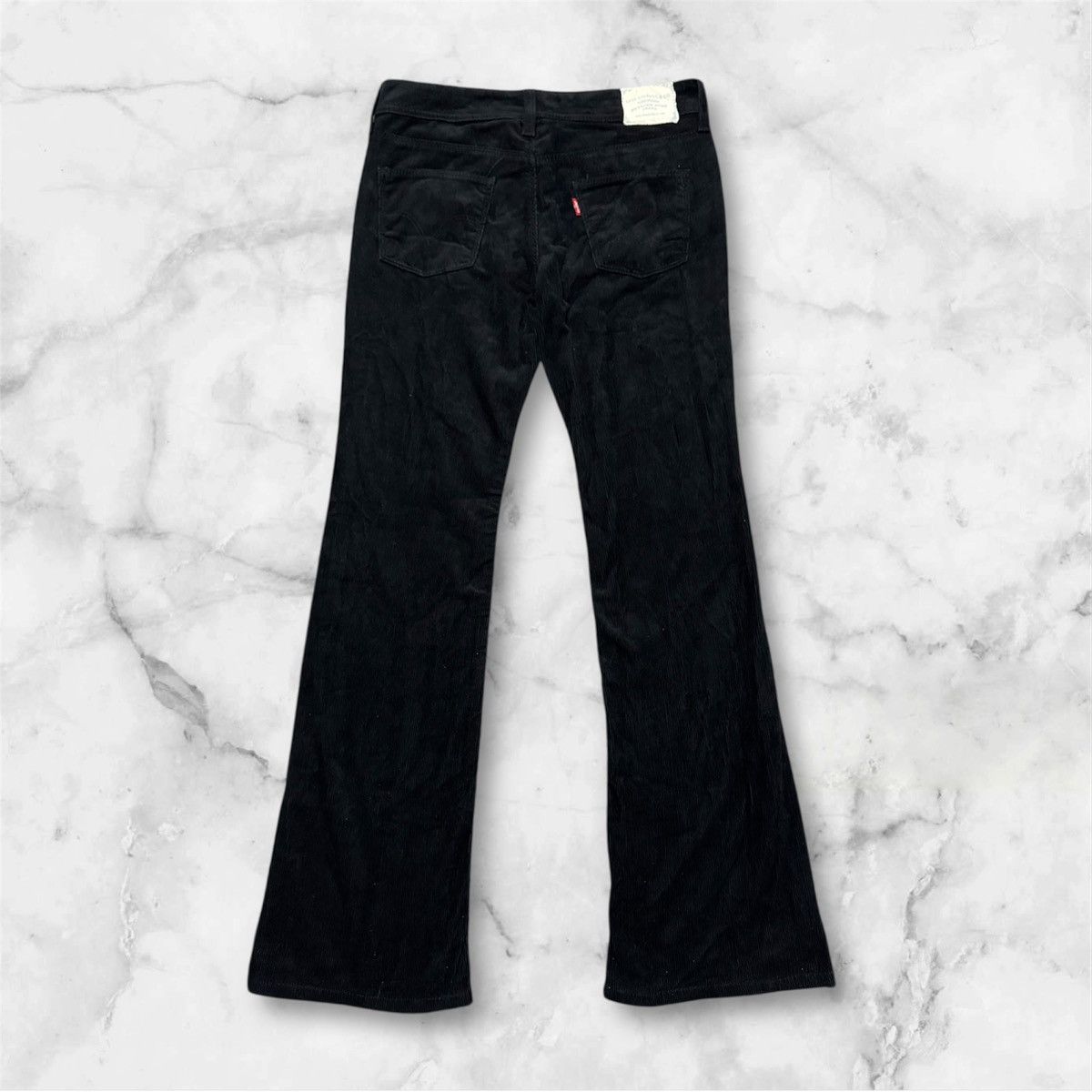 If Six Was Nine × Levi's Levi’s Corduroy Black Stylish body Jeans Flare bell bottom Size 28" / US 6 / IT 42 - 2 Thumbnail