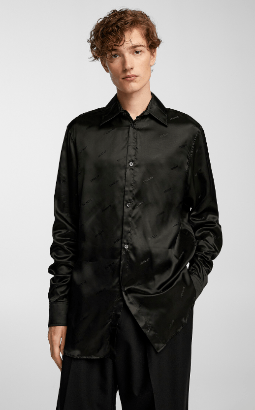 Egon Lab BNWT AW24 EGONLAB LOGO PRINT LONGUE SLEEVE SHIRT L Size US L / EU 52-54 / 3 - 14 Thumbnail