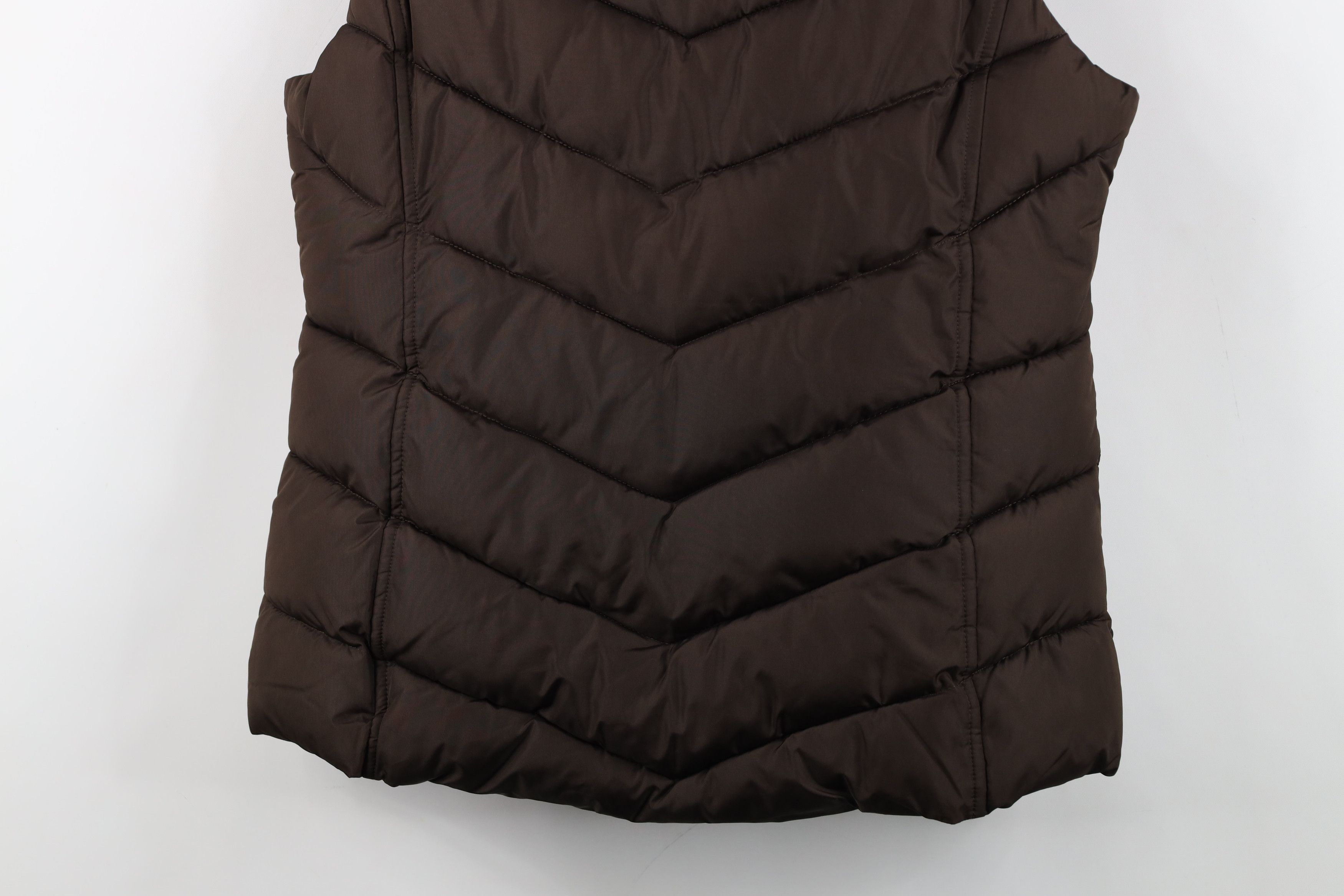 Gap Vintage Y2K Gap Babydoll Full Zip Puffer Vest Jacket Brown Size M / US 6-8 / IT 42-44 - 14 Thumbnail
