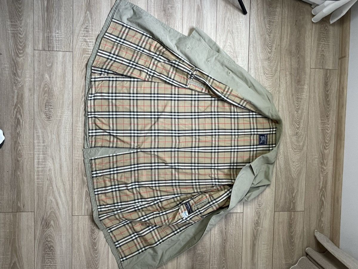 Burberry Burberry Vintage Nova Check Single Breasted Trench Coat Size US L / EU 52-54 / 3 - 4 Thumbnail