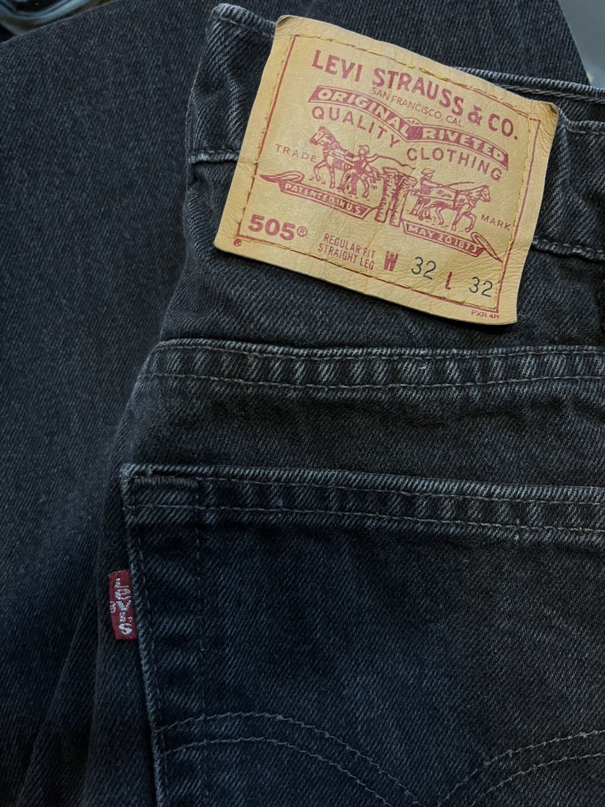 Levi's Vintage Clothing Levi’s 505 black denim Size US 30 / EU 46 - 5 Thumbnail