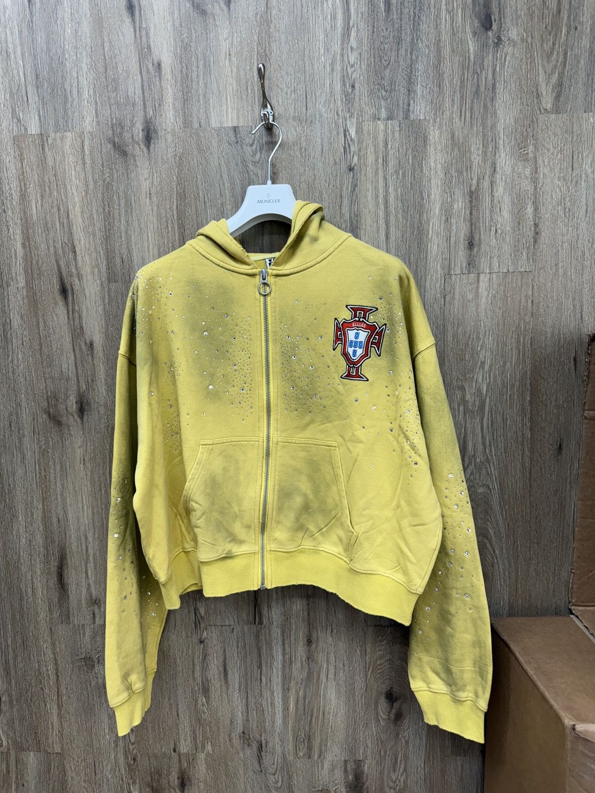 Vale Vale Yellow Zip Up Hoodie Size US XXL / EU 58 / 5 - 1 Thumbnail