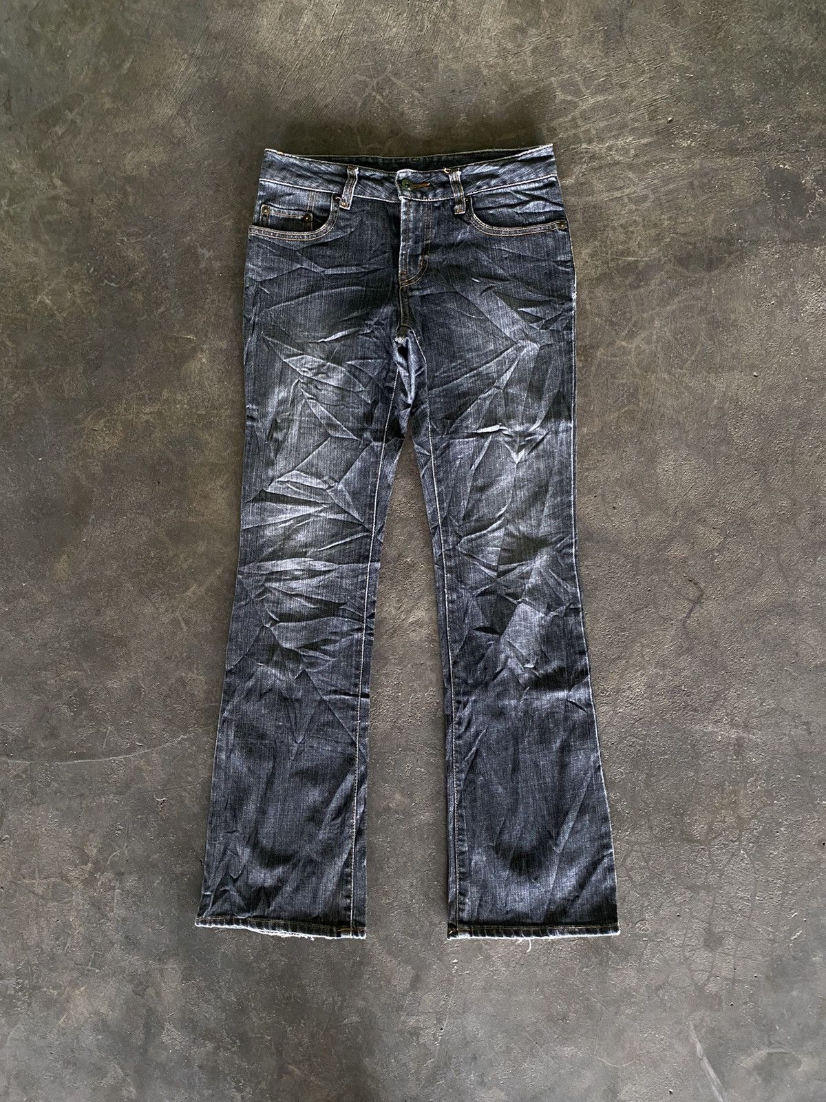 BOOT CUT DENIM PANTS