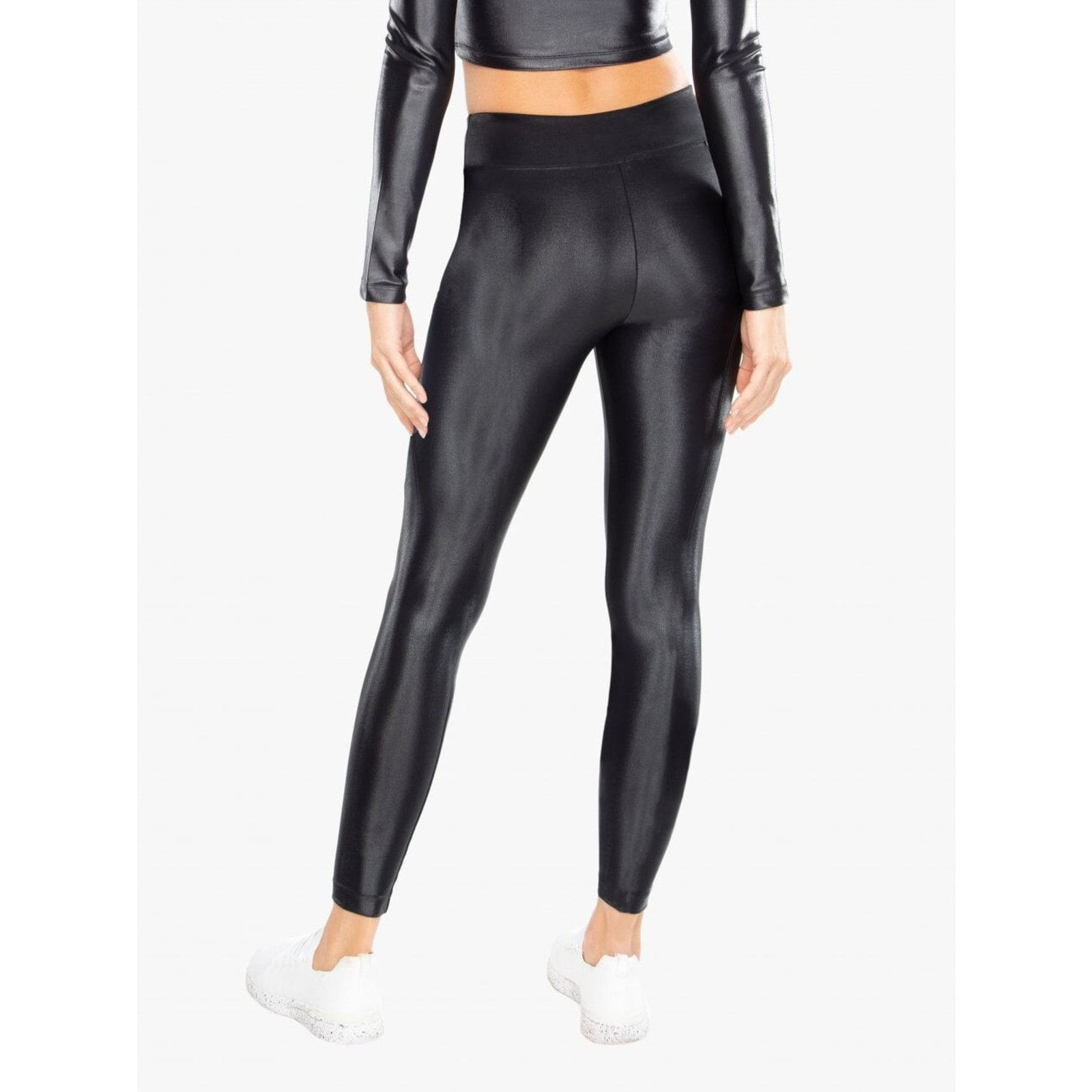 & Other Stories KORAL Women Lustrous High Rise Leggings Black Size S A000443 Size 34" / US 12 / IT 48 - 2 Thumbnail