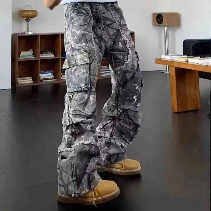 Japanese Brand Camouflage Y2K Fashion Baggy Jeans Cargo Pants Size US 30 / EU 46 - 4 Thumbnail