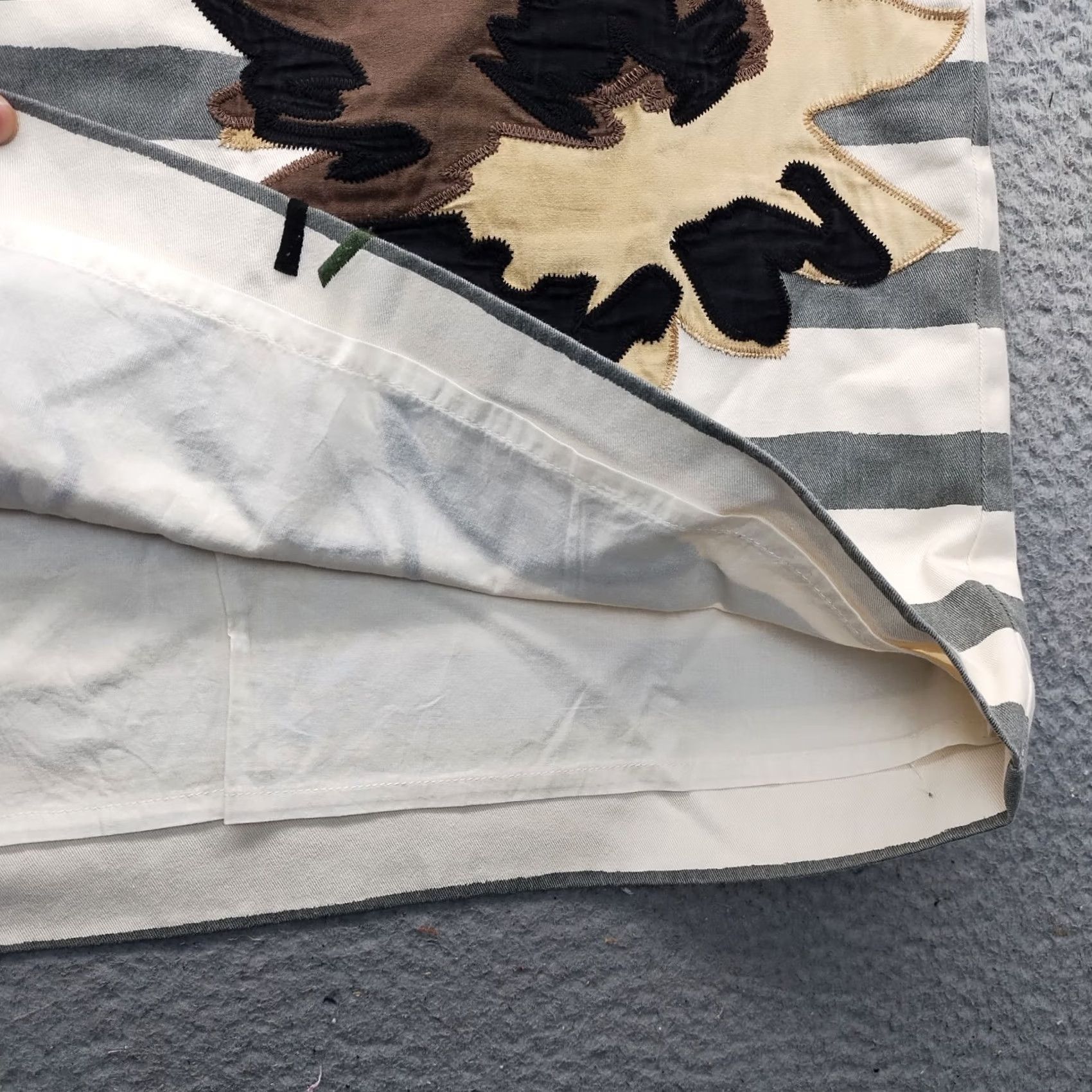 Boden Boden Womens 10 Multicolor Striped Patchwork Floral Lined Side Zip Pencil Skirt Size 32" / US 10 / IT 46 - 6 Thumbnail