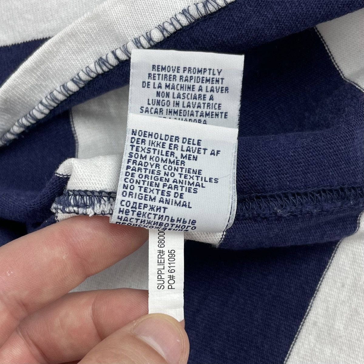 Polo Ralph Lauren Polo Ralph Lauren Vintage Rugby Striped Long Sleeve Size US XL / EU 56 / 4 - 14 Thumbnail