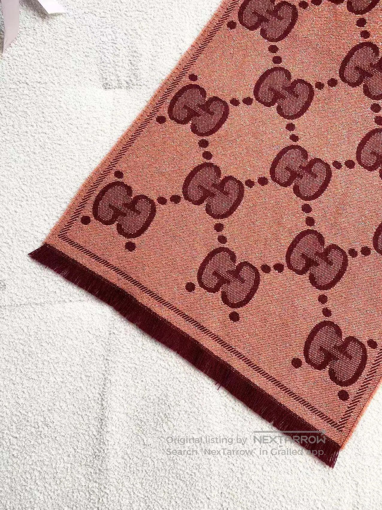 Gucci Guicci The old flower is full of printed wool scarves| Size ONE SIZE - 3 Thumbnail