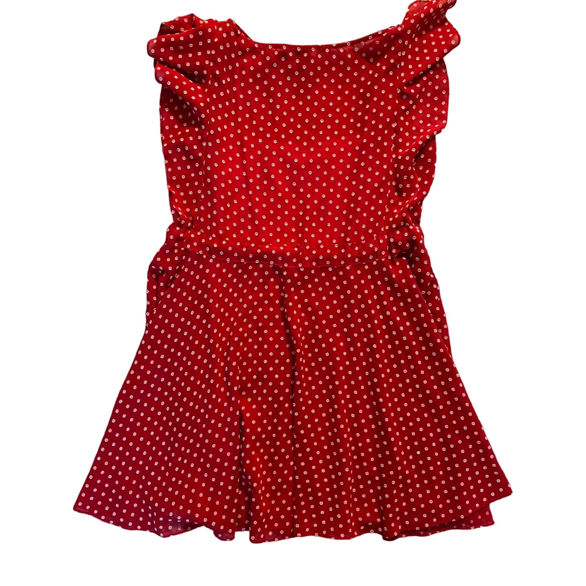 Anthropologie Anthropologie Eva Franco 4 6 Fluttered Conchita Dress Red Dr Size S / US 4 / IT 40 - 5 Thumbnail