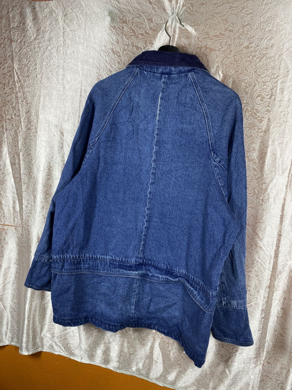 Basic Editions Vintage Basic Editions Denim Jacket Plaid Corduroy Collar Size US M / EU 48-50 / 2 - 11 Thumbnail