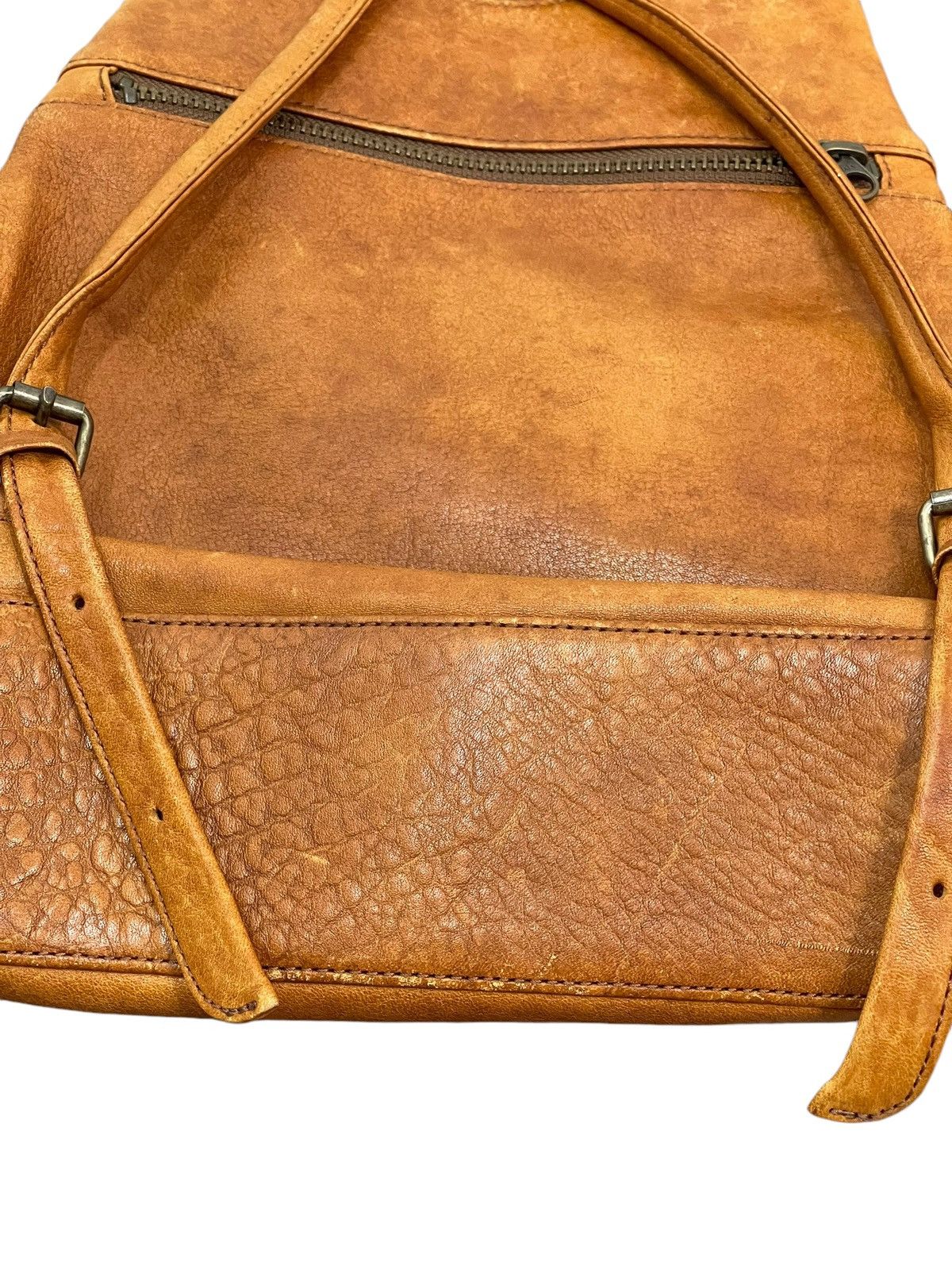 Japanese Brand Full Leather Vtg El Domain Backpack Bag 1🟩1 Size ONE SIZE - 12 Thumbnail