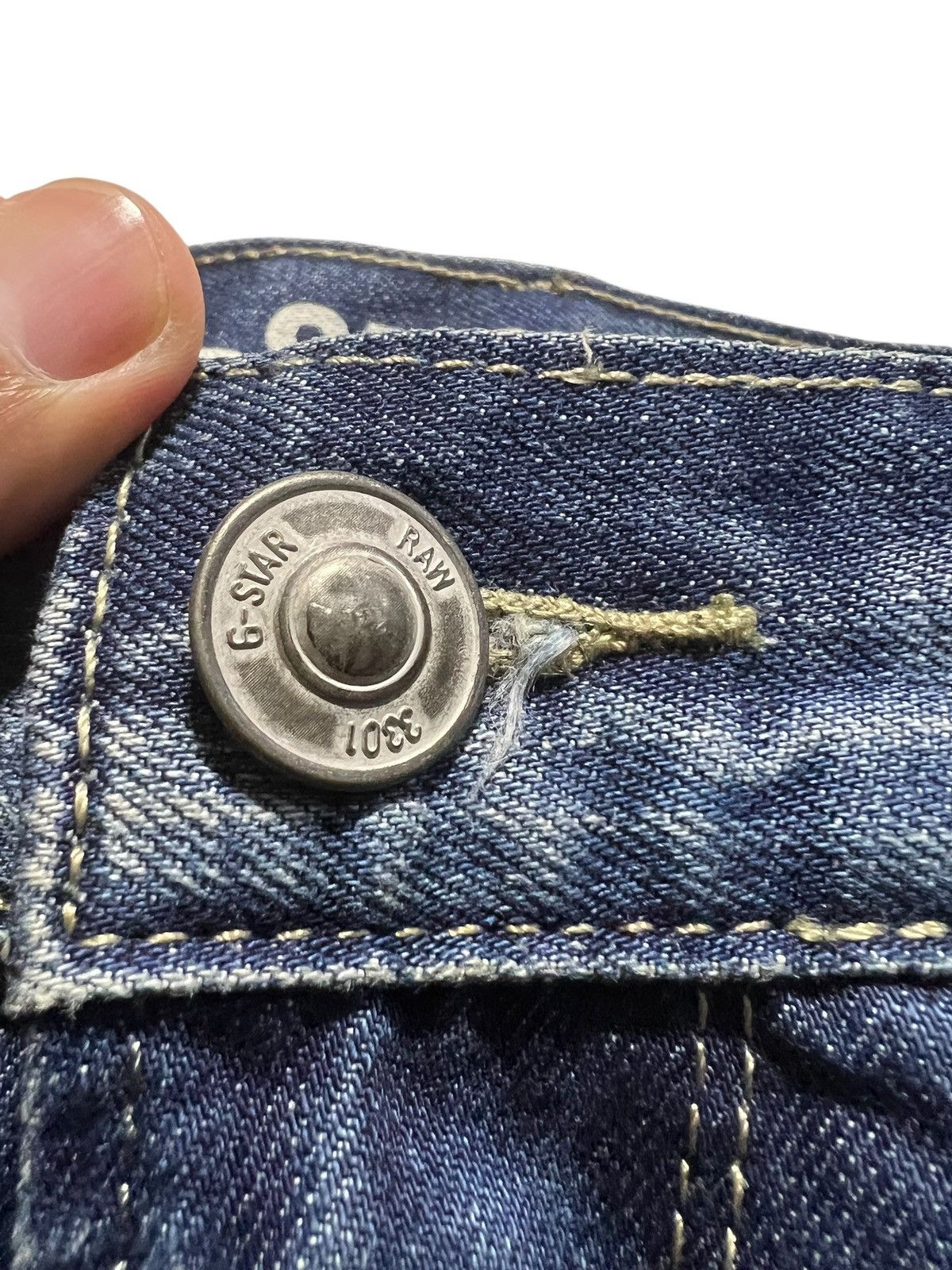 G-Star × If Six Was Nine 💥Punk💥G-star Raw 3301 Distress Blue Jeans Size US 32 / EU 48 - 8 Thumbnail