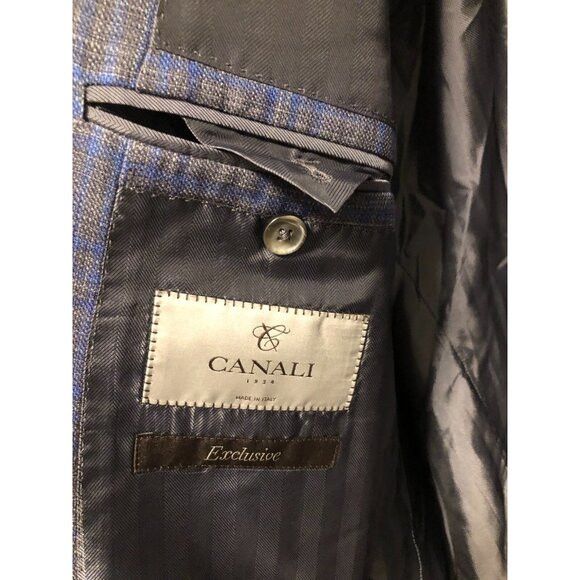 Canali Canali men's 85%wool 15%silk sport coat blazer EU58/US48 Size 48R - 6 Thumbnail