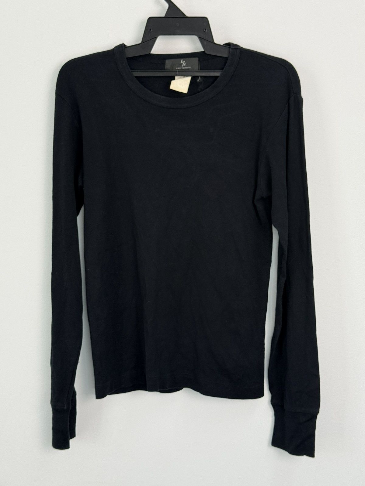 Yohji Yamamoto Yohji Yamamoto Long Sleeve Tee Black Minimalist Avant Garde Size US S / EU 44-46 / 1 - 1 Thumbnail