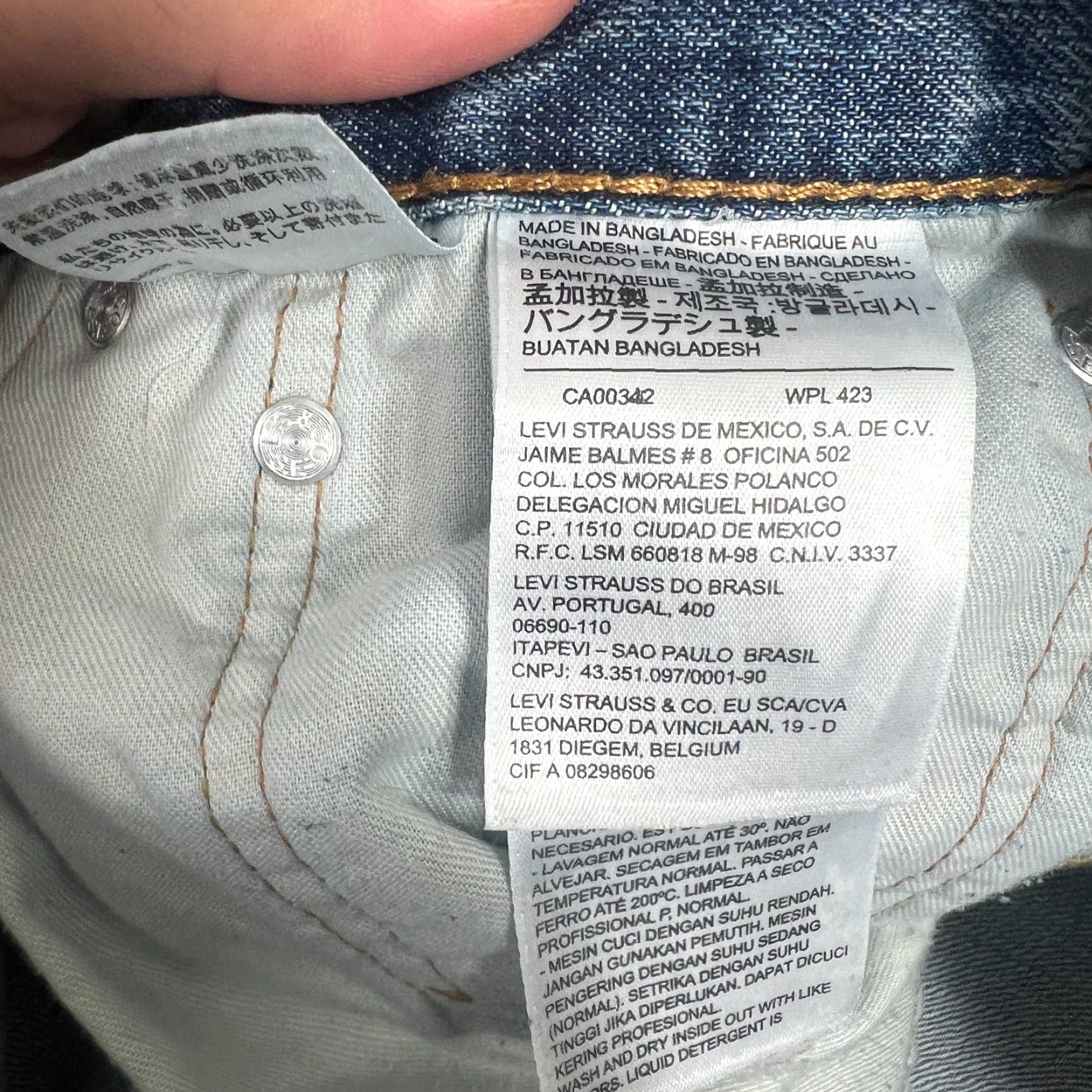 Levi's VINTAGE Levi's 569 Jeans Mens Regular Fit Straight Leg Denim Pants 38x32 Blue Size US 38 / EU 54 - 6 Thumbnail