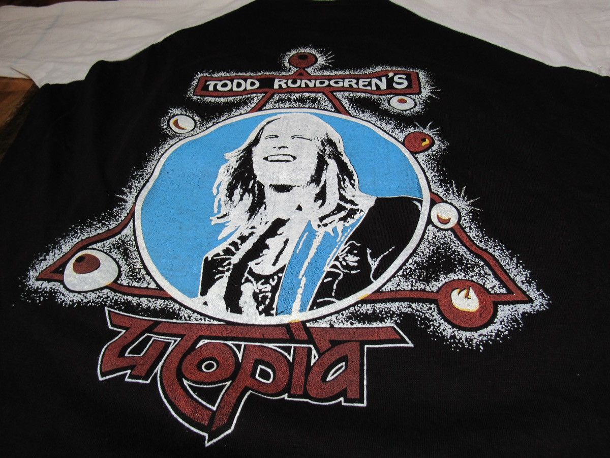 Vintage Todd Rundgren 1980 Utopia Tour Vintage Tee Size US M / EU 48-50 / 2 - 6 Thumbnail