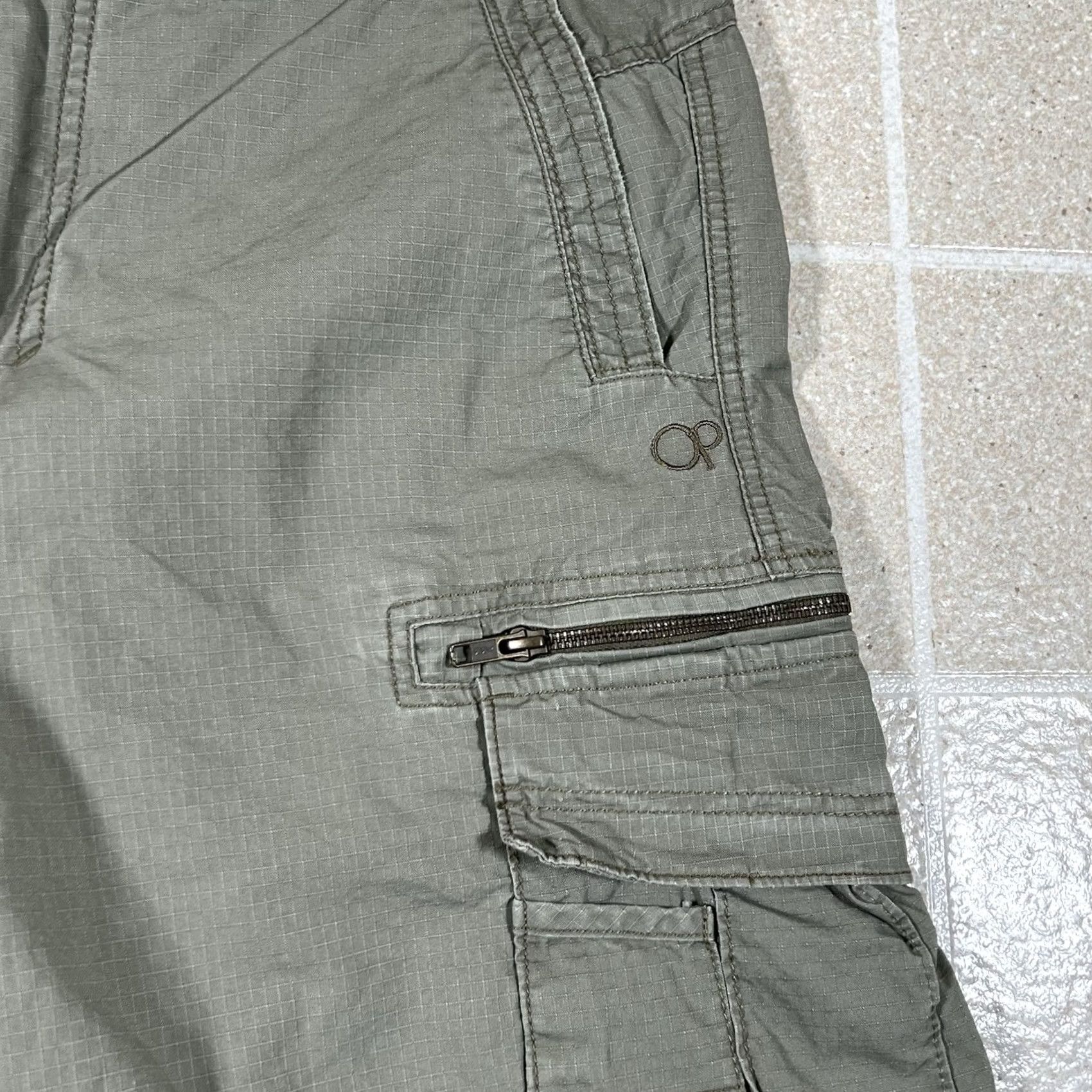 Ocean Pacific VINTAGE Ocean Pacific Cargo Shorts Men 36 Regular Cargo Green Ocean Pacific 90s Surf Skate Mens Size US 36 / EU 52 - 5 Thumbnail