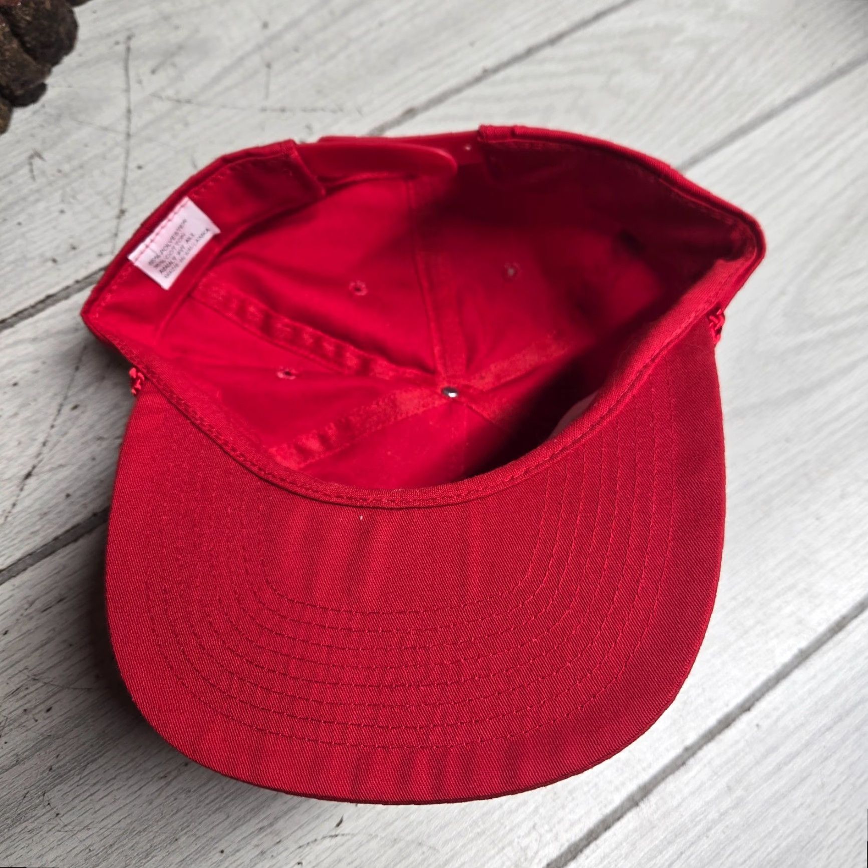 Vintage VINTAGE Hat Unbranded Snapback Adults One Size Red 90s Martinsville Virginia VA Nelson Pontiac Buick GMC Dealership Schema Casual Baseball Cap Size ONE SIZE - 5 Thumbnail