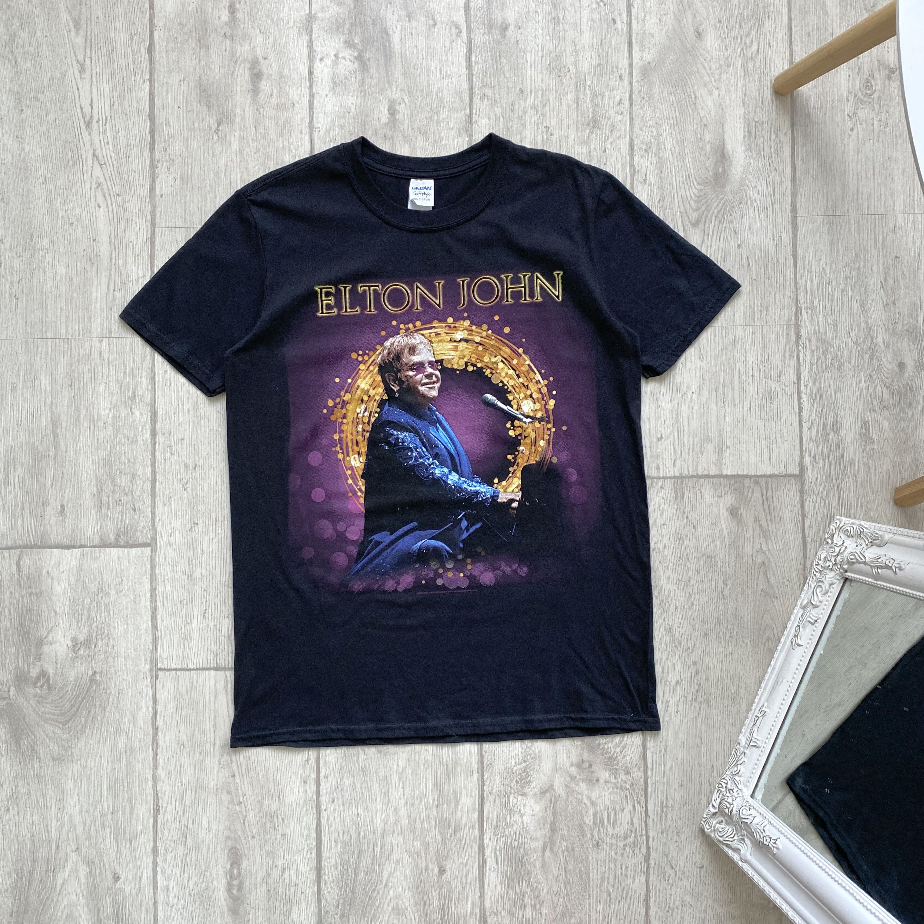 Band Tees 💎 Elton John World Tour tee streetwear Y2K T-Shirt Size US M / EU 48-50 / 2 - 1 Thumbnail