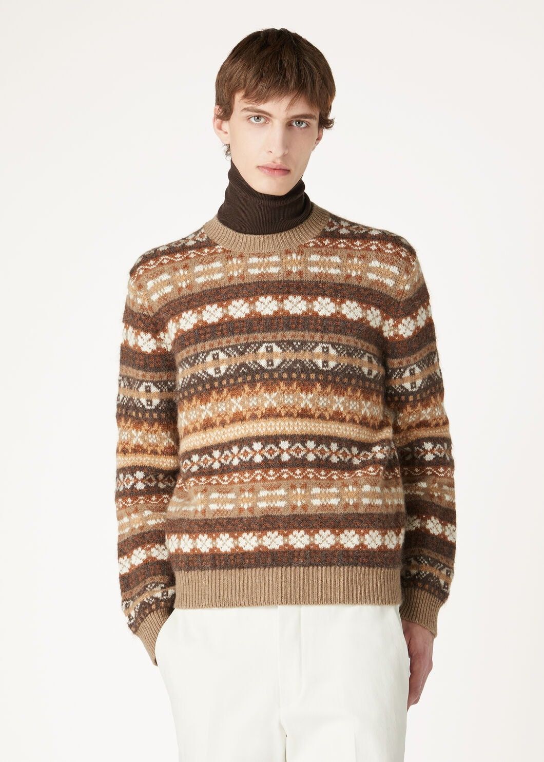 Loro Piana o1w1db10725 FAO2935 Scopello Crewneck Sweater in Multicolor Size US M / EU 48-50 / 2 - 4 Thumbnail
